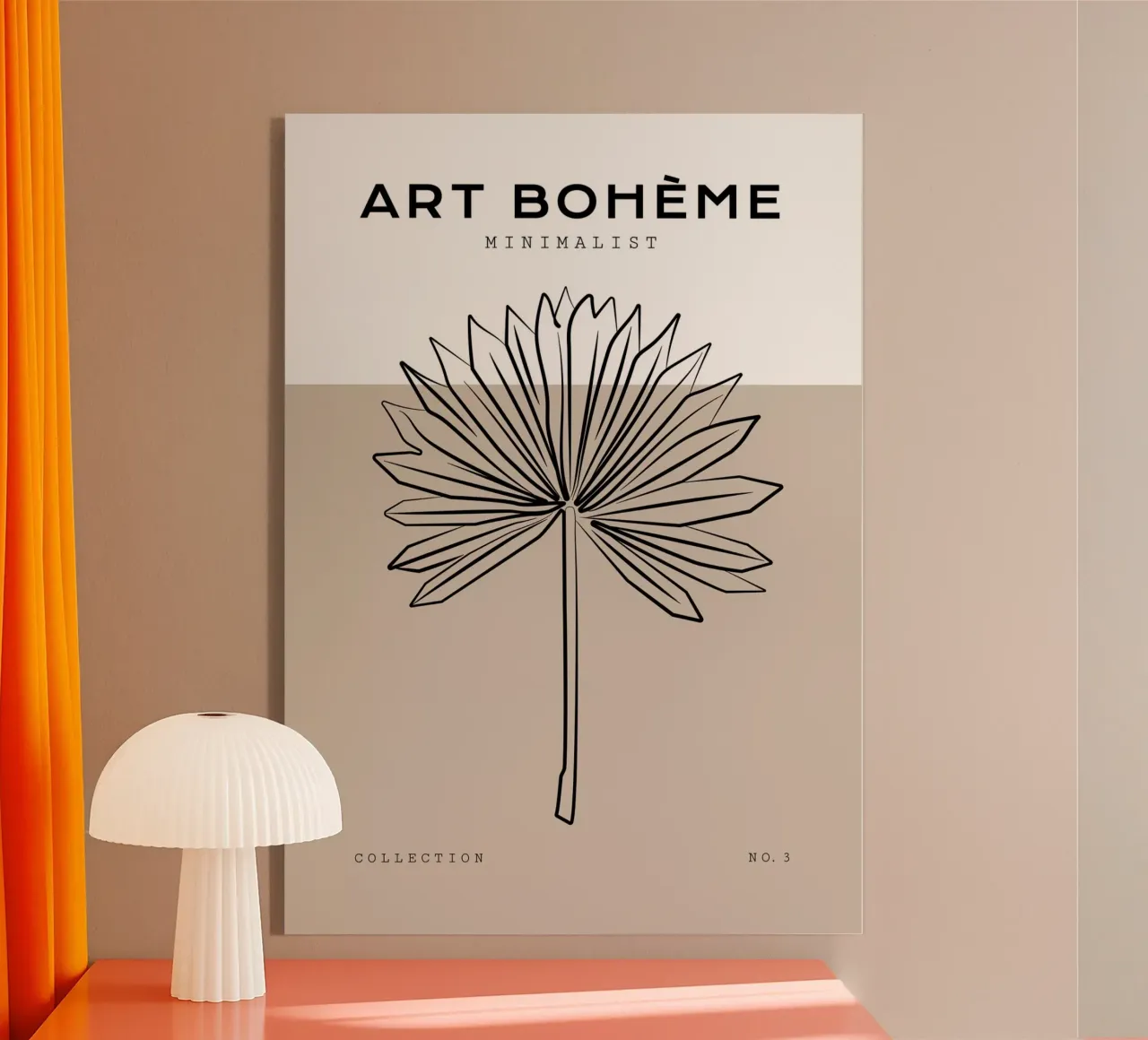 Boho Bohemian 8 Palm plexiglass da Boho Print Collection