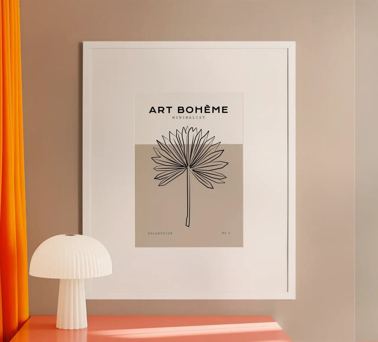 Boho Bohemian 8 Palm carta hahnemühle da Boho Print Collection