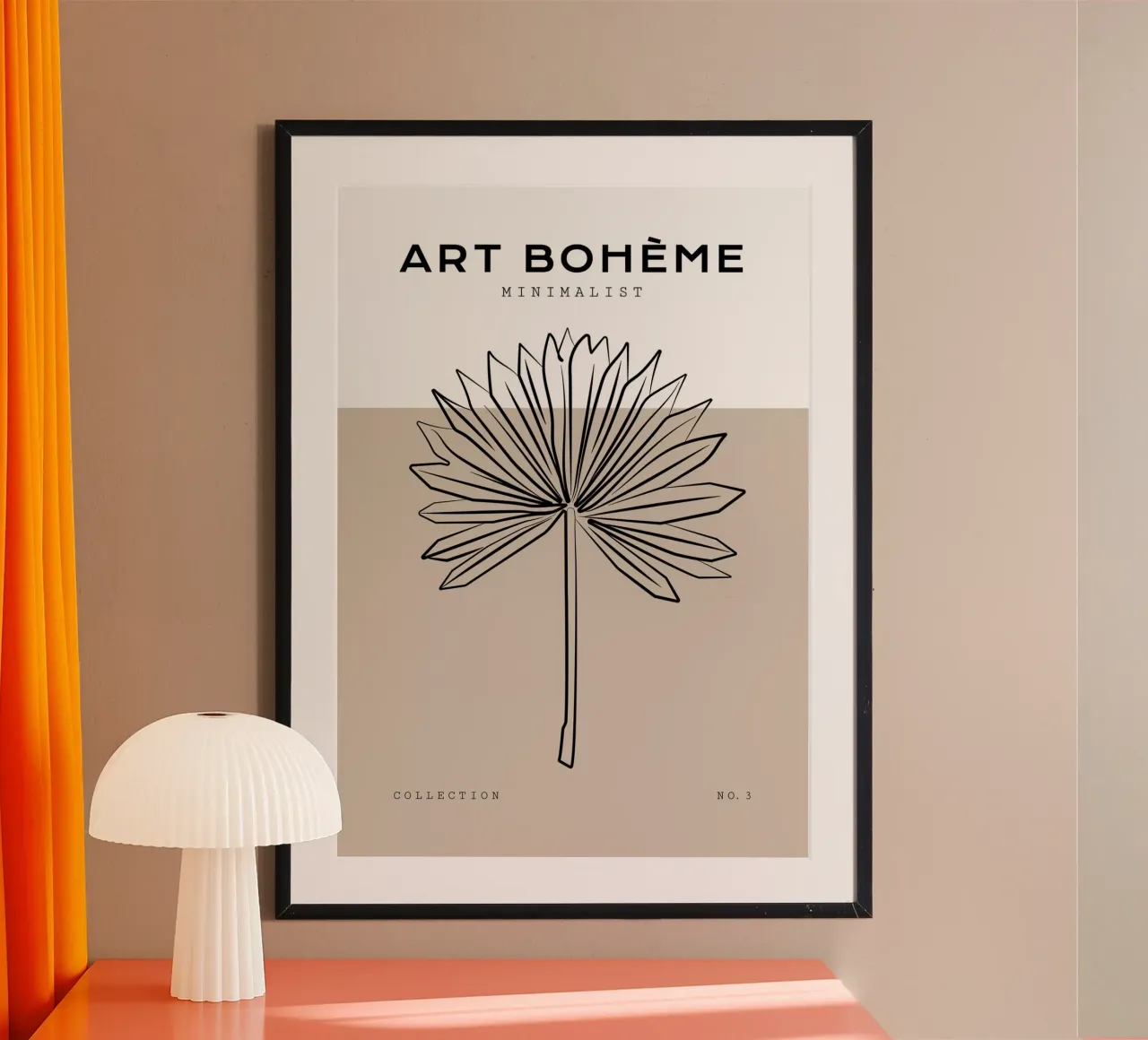 Boho Bohemian 8 Palm carta hahnemühle da Boho Print Collection