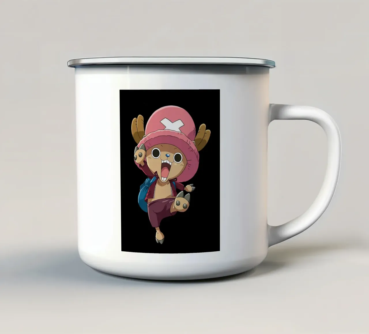 Chopper One Piece tazza in smalto da Dumery Art