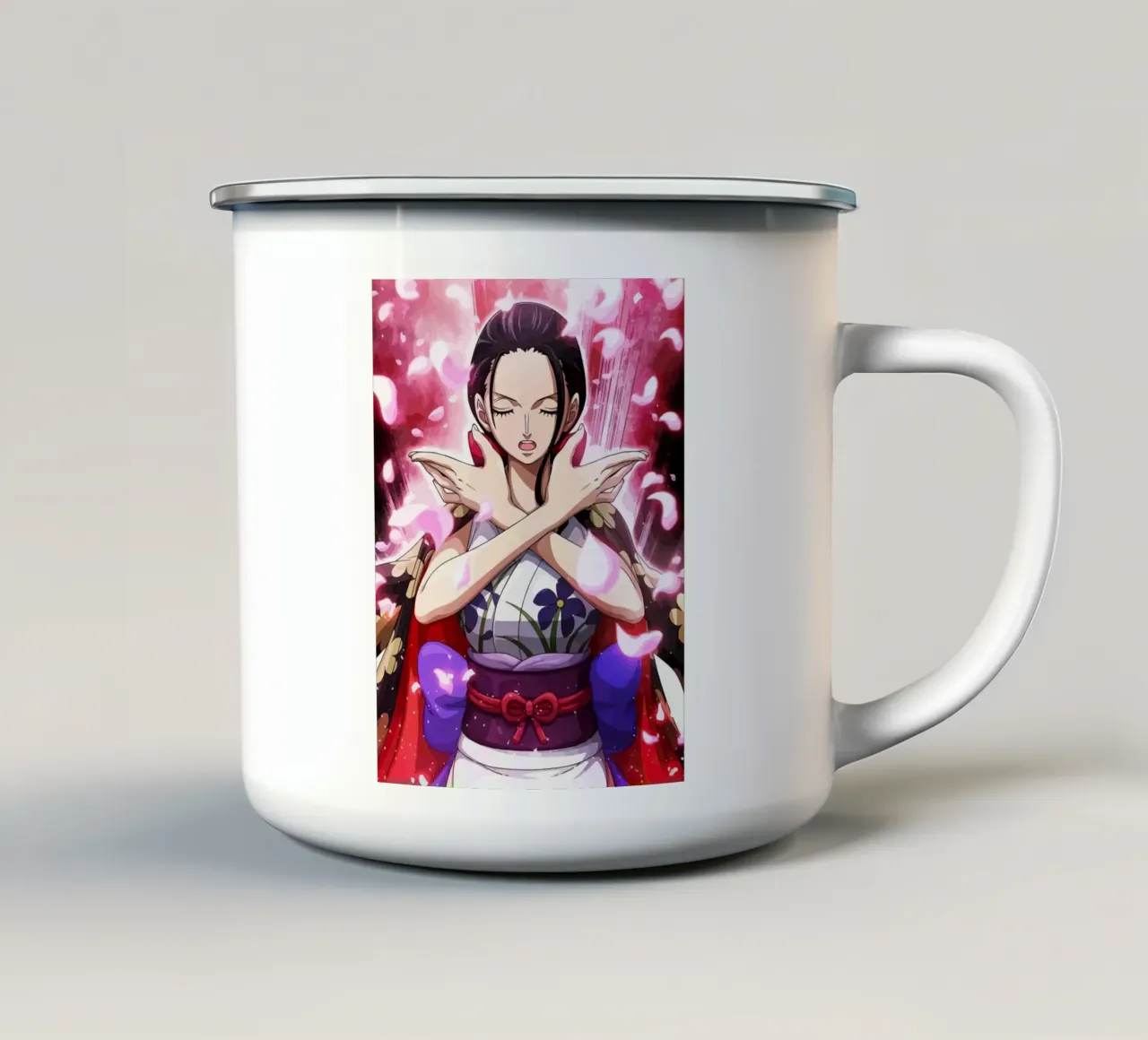 Nico Robin One Piece tazza in smalto da Dumery Art