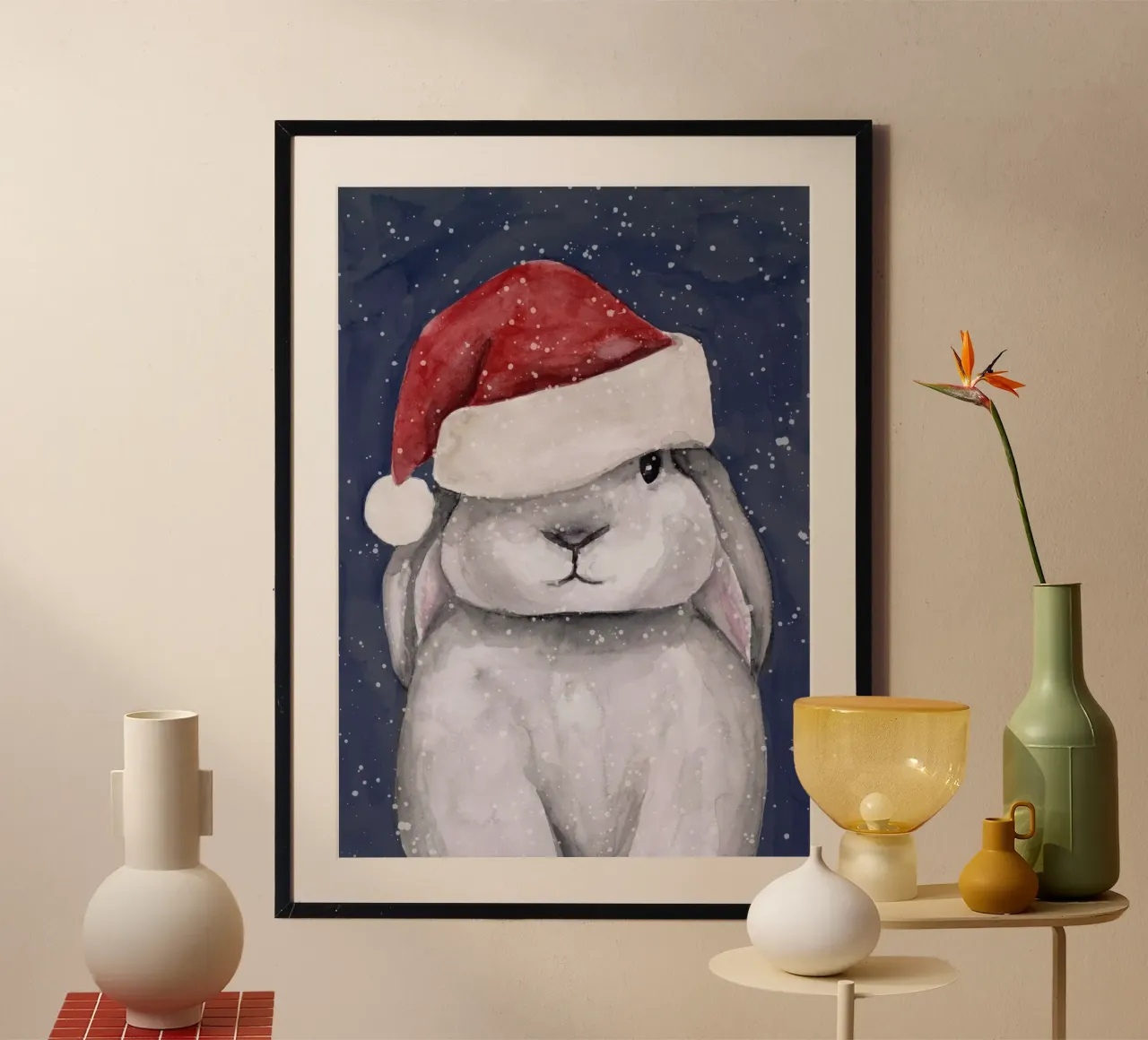 Coniglietto di Natale poster da Panait Ivascu