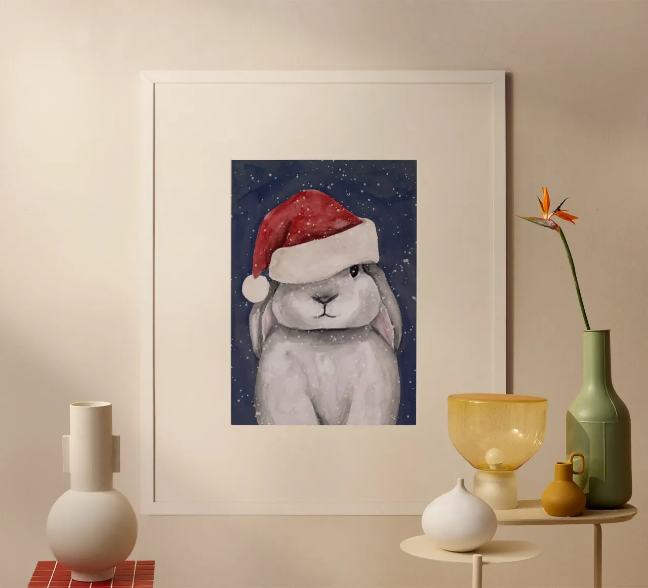 Coniglietto di Natale poster da Panait Ivascu