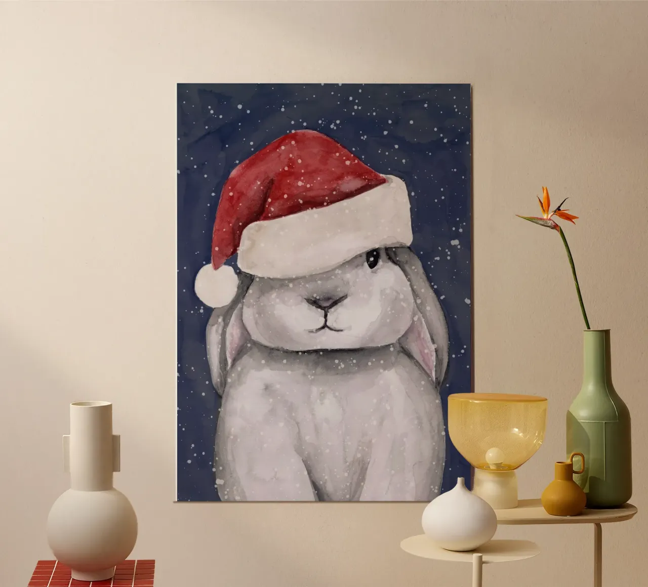 Coniglietto di Natale poster da Panait Ivascu