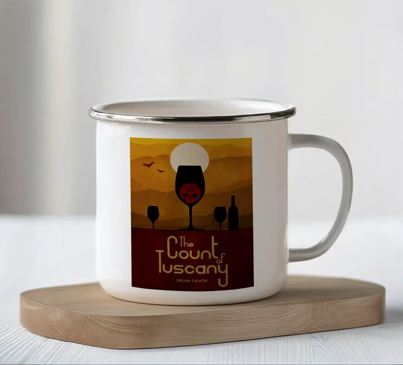 Dream Theater The Count of Tuscany tazza in smalto da Dumery Art