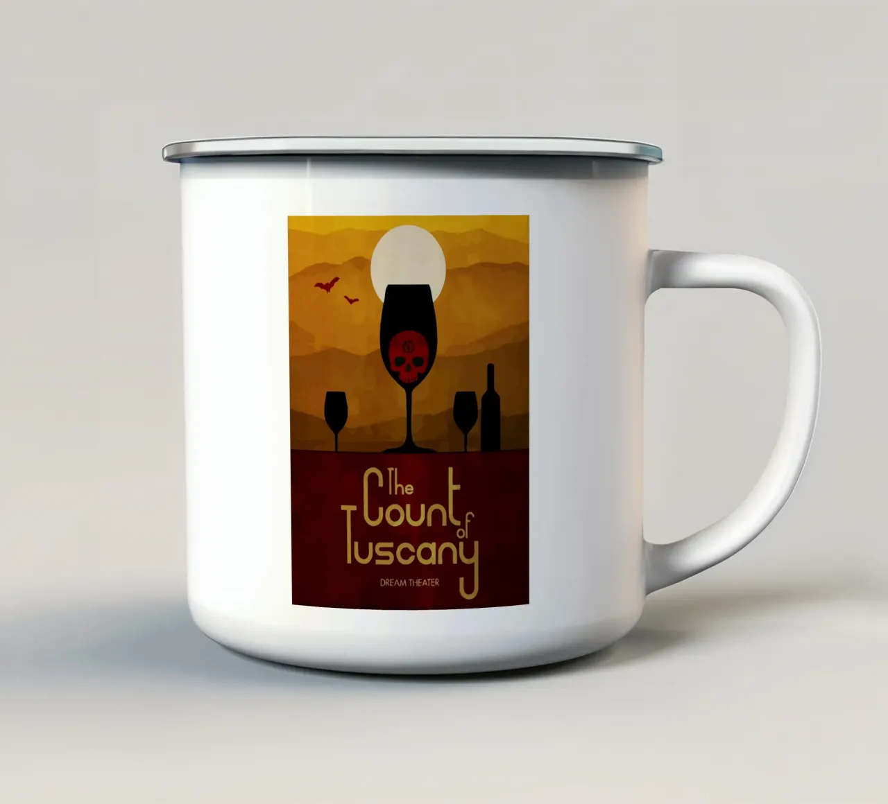 Dream Theater The Count of Tuscany tazza in smalto da Dumery Art