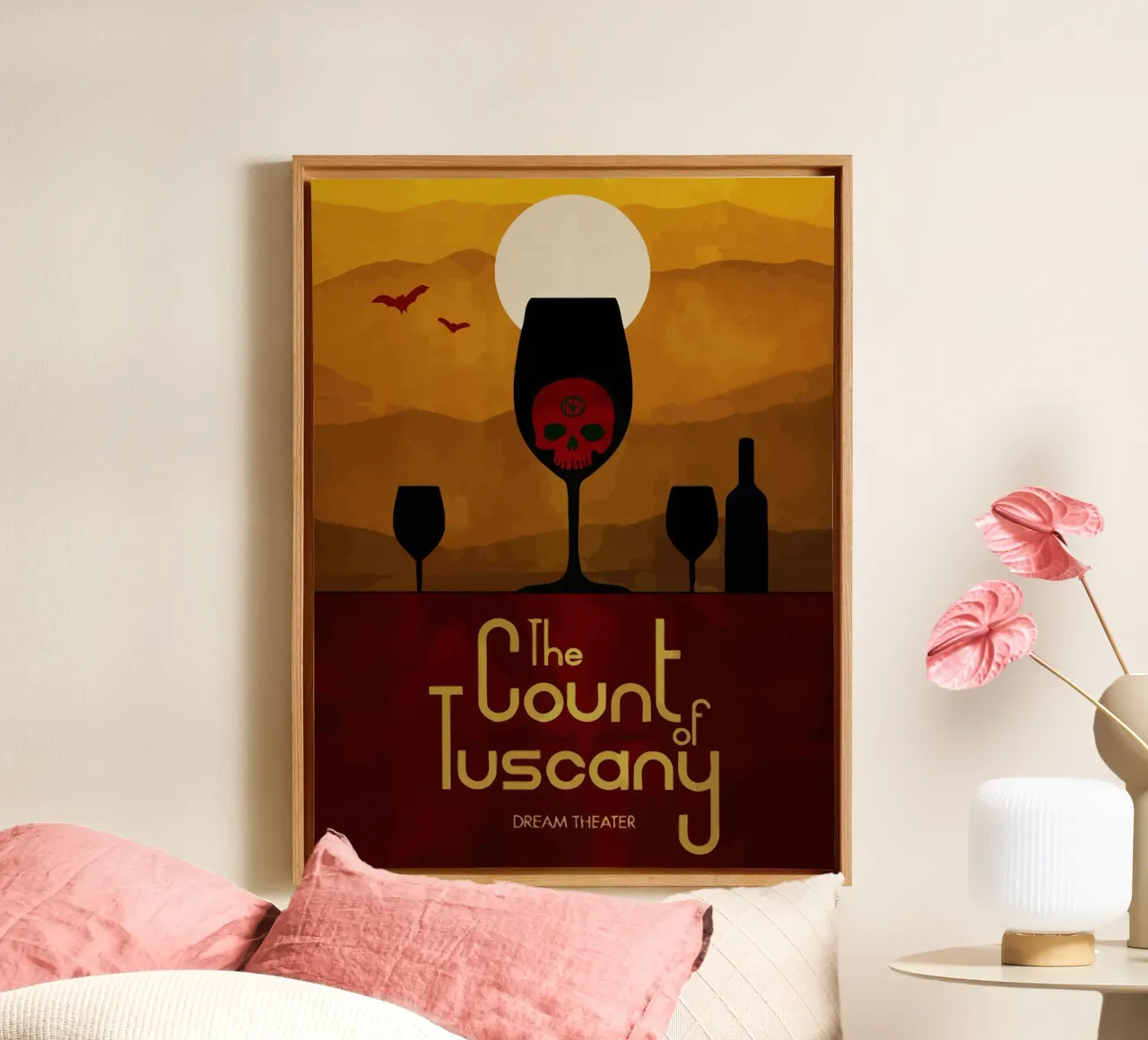 Dream Theater The Count of Tuscany tela con Cornice a cassetta da Dumery Art