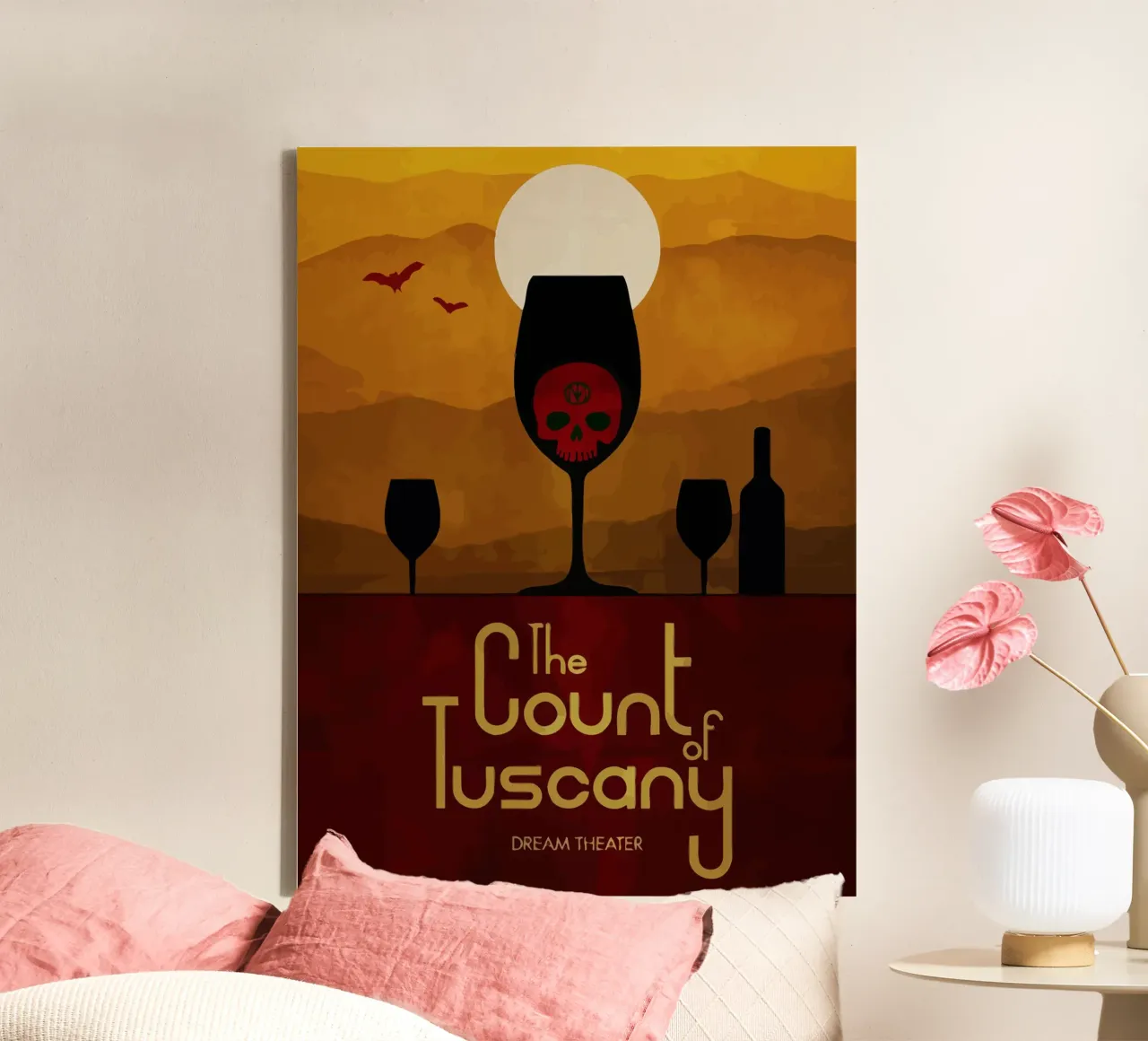 Dream Theater The Count of Tuscany tela con Cornice a cassetta da Dumery Art