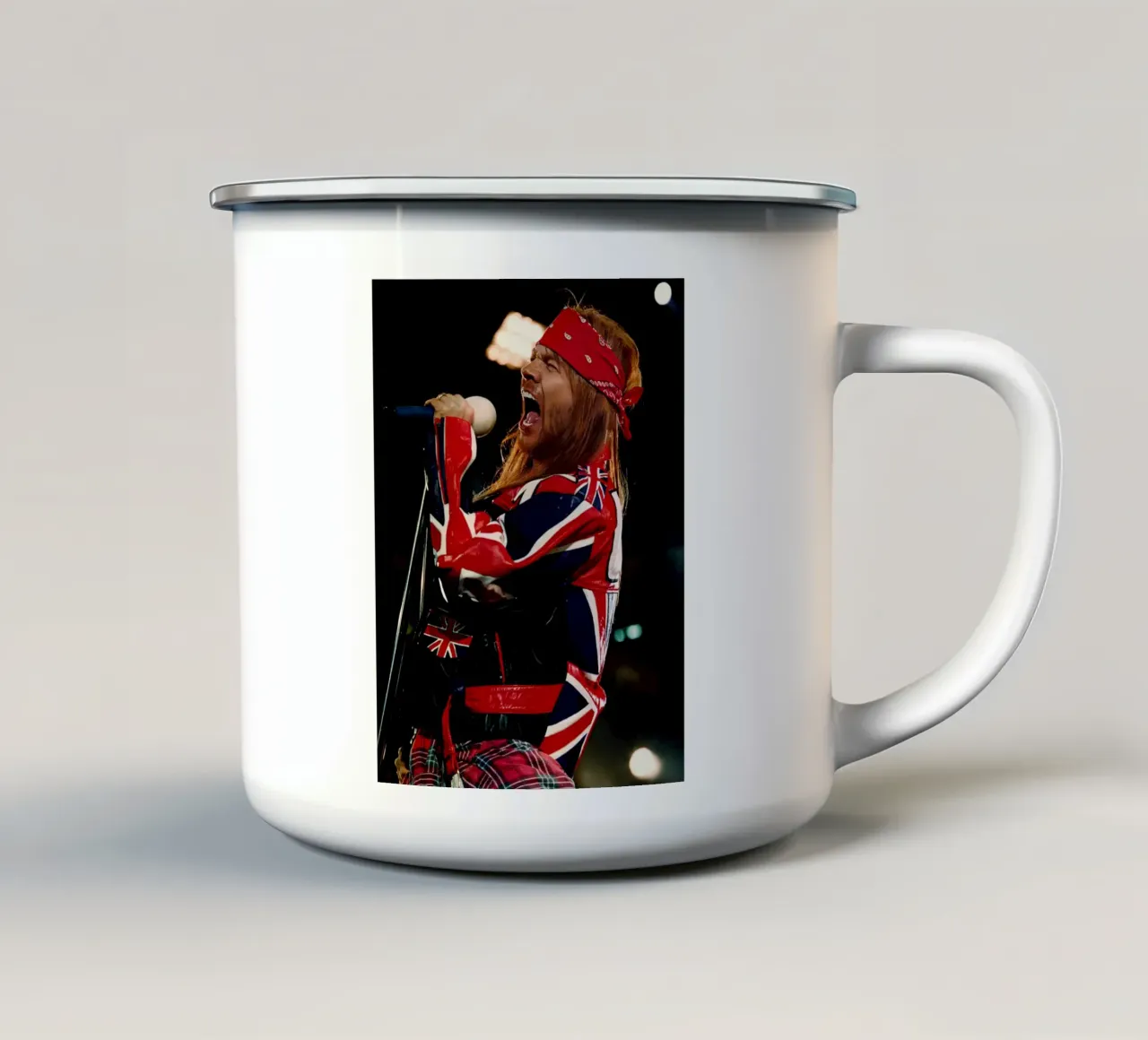 Axl Rose tazza in smalto da Dumery Art