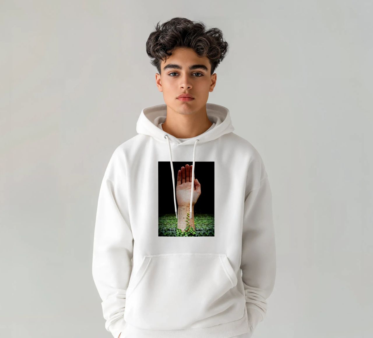 Palm Tree felpa con cappuccio da mofartmonica