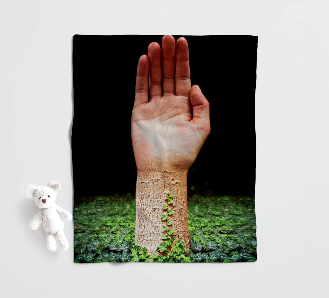 Palm Tree coperta in pile da mofartmonica
