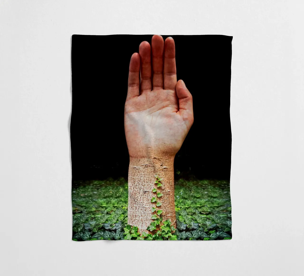 Palm Tree coperta in pile da mofartmonica