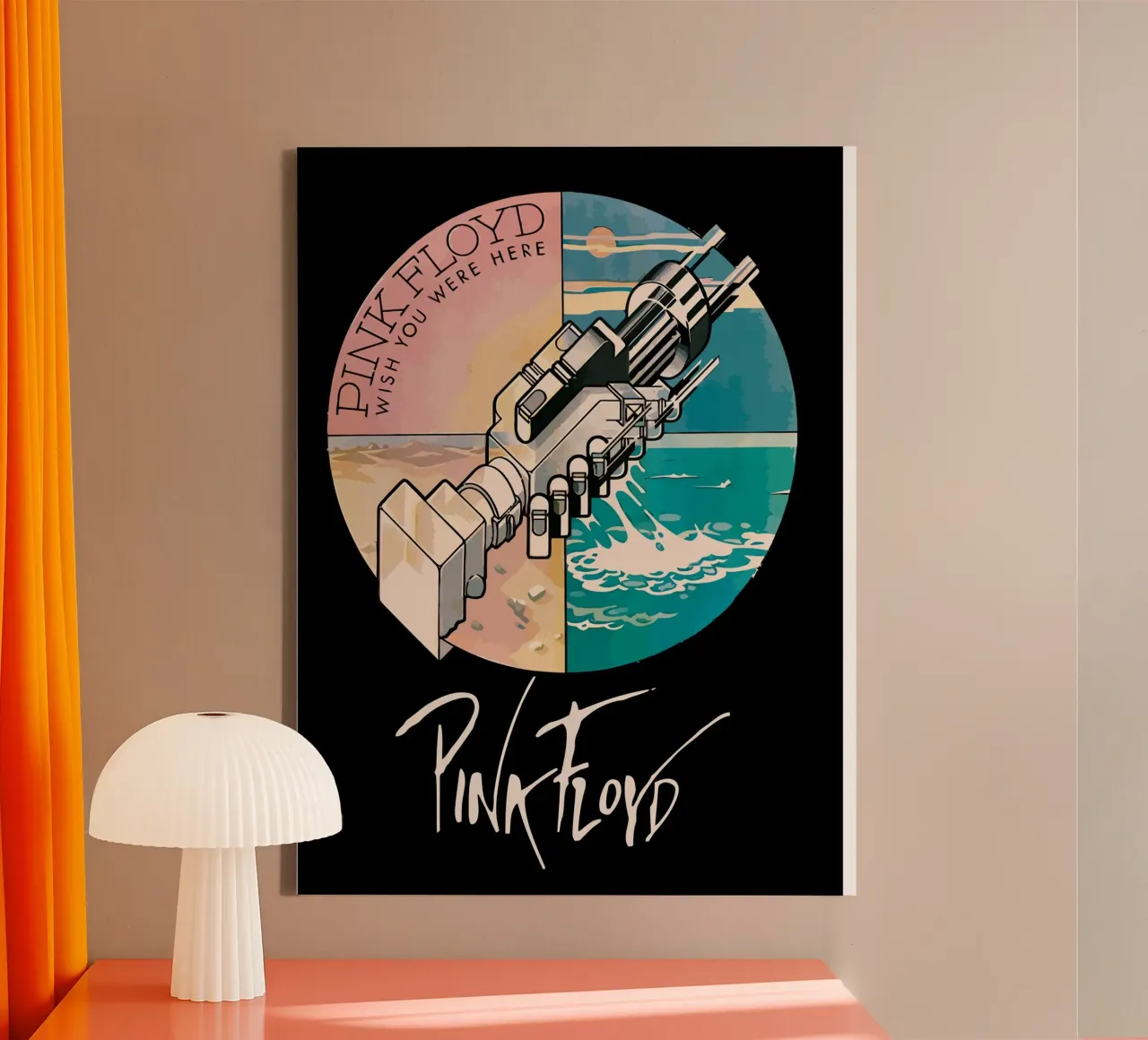 Pink Floyd tela con Cornice a cassetta da Dumery Art