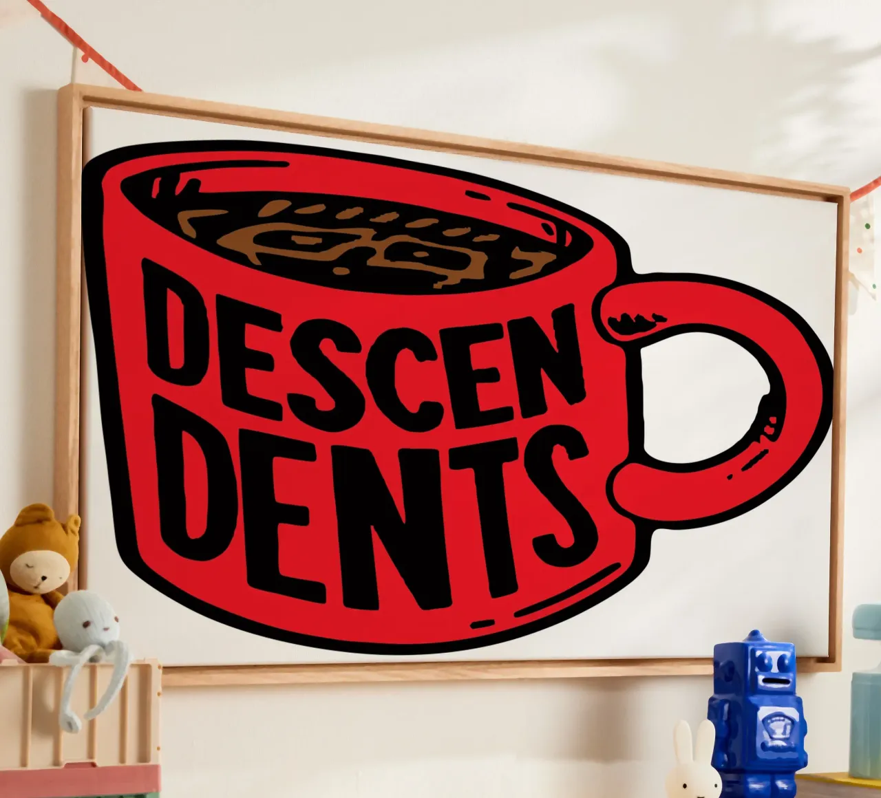Bevanda al caffè - Descendents tela con Cornice a cassetta da skurtow