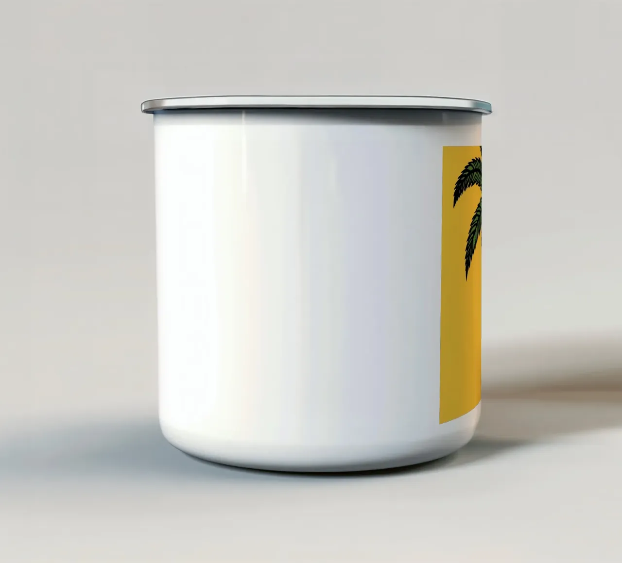 Palma in vaso tazza in smalto da DesignDoodle