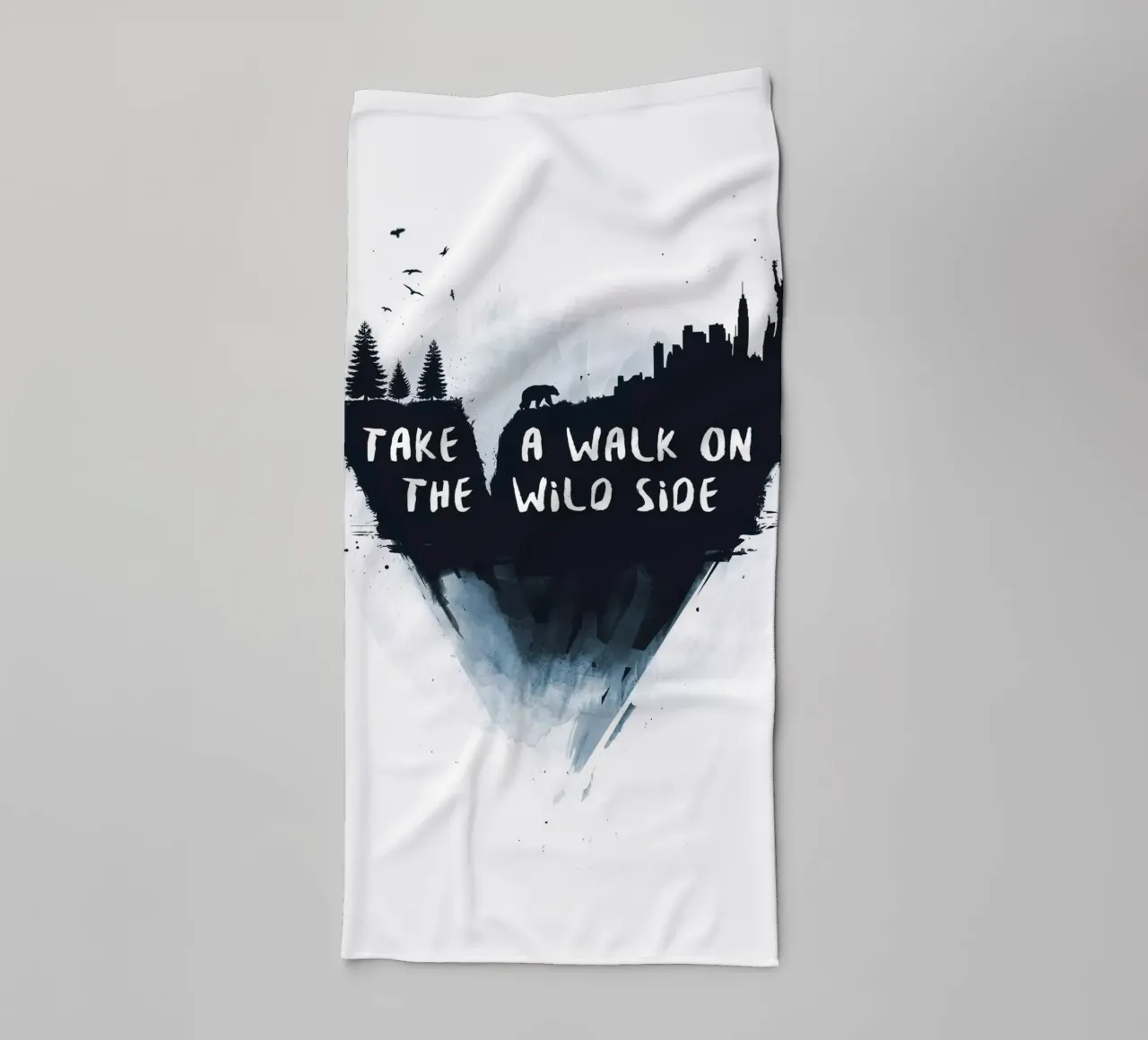 Walk on the wild side asciugamano da bagno da Balazs Solti