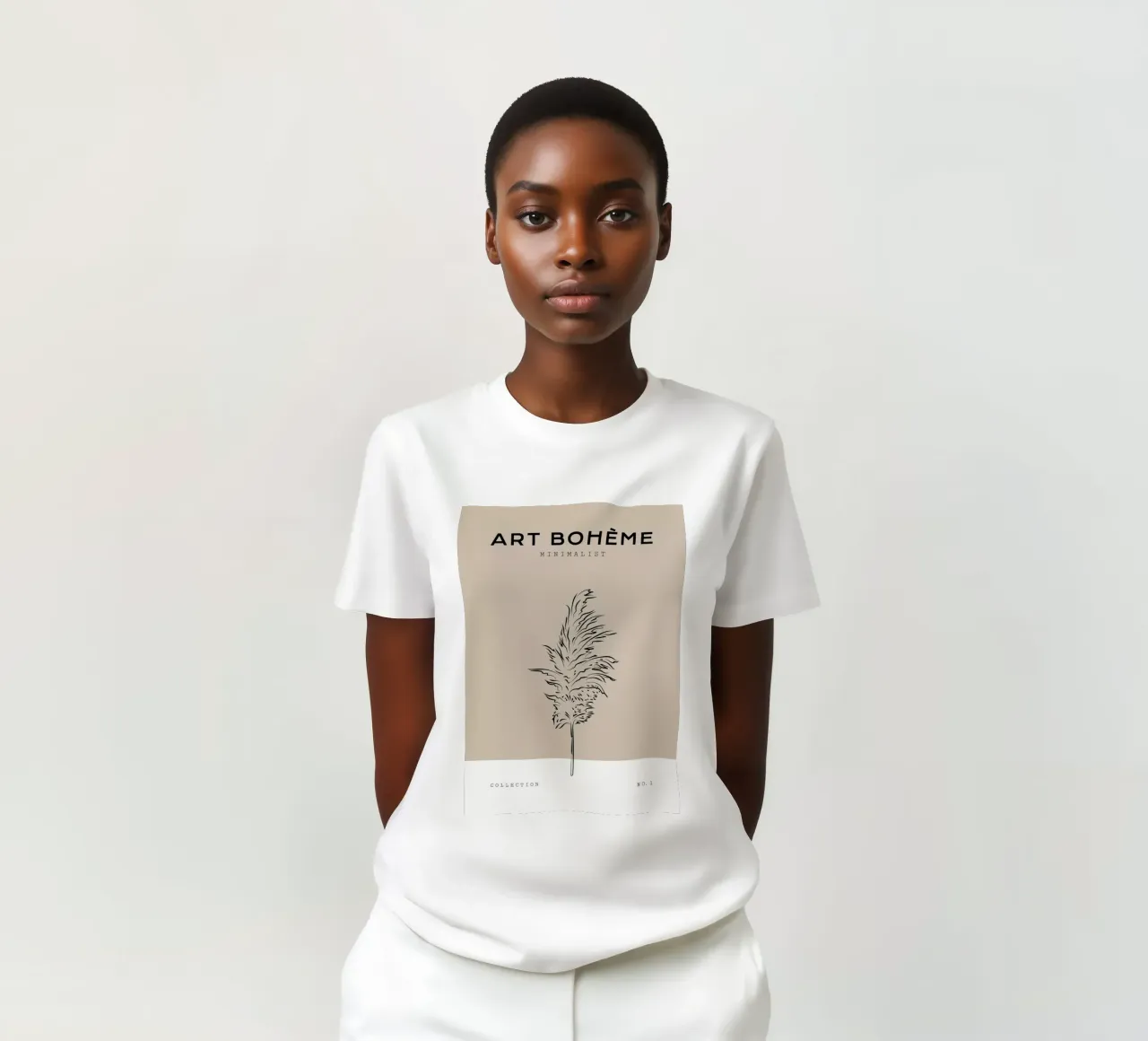 Boho Bohemian 8 Pampas t-shirt da Boho Print Collection