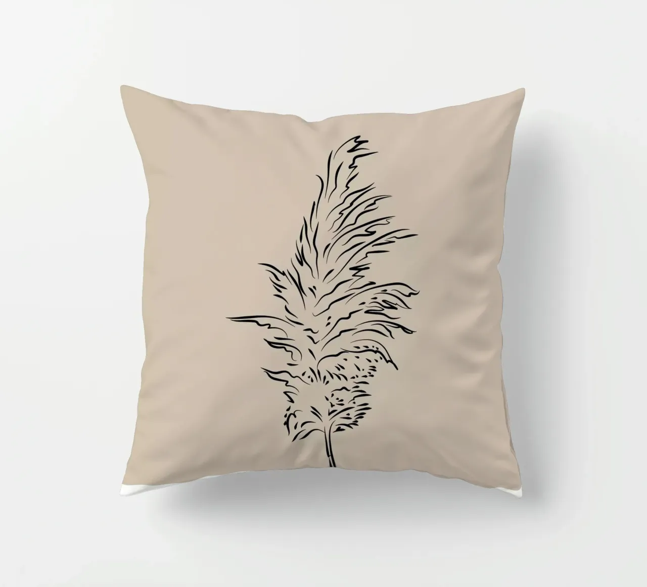 Boho Bohemian 8 Pampas cuscino da Boho Print Collection