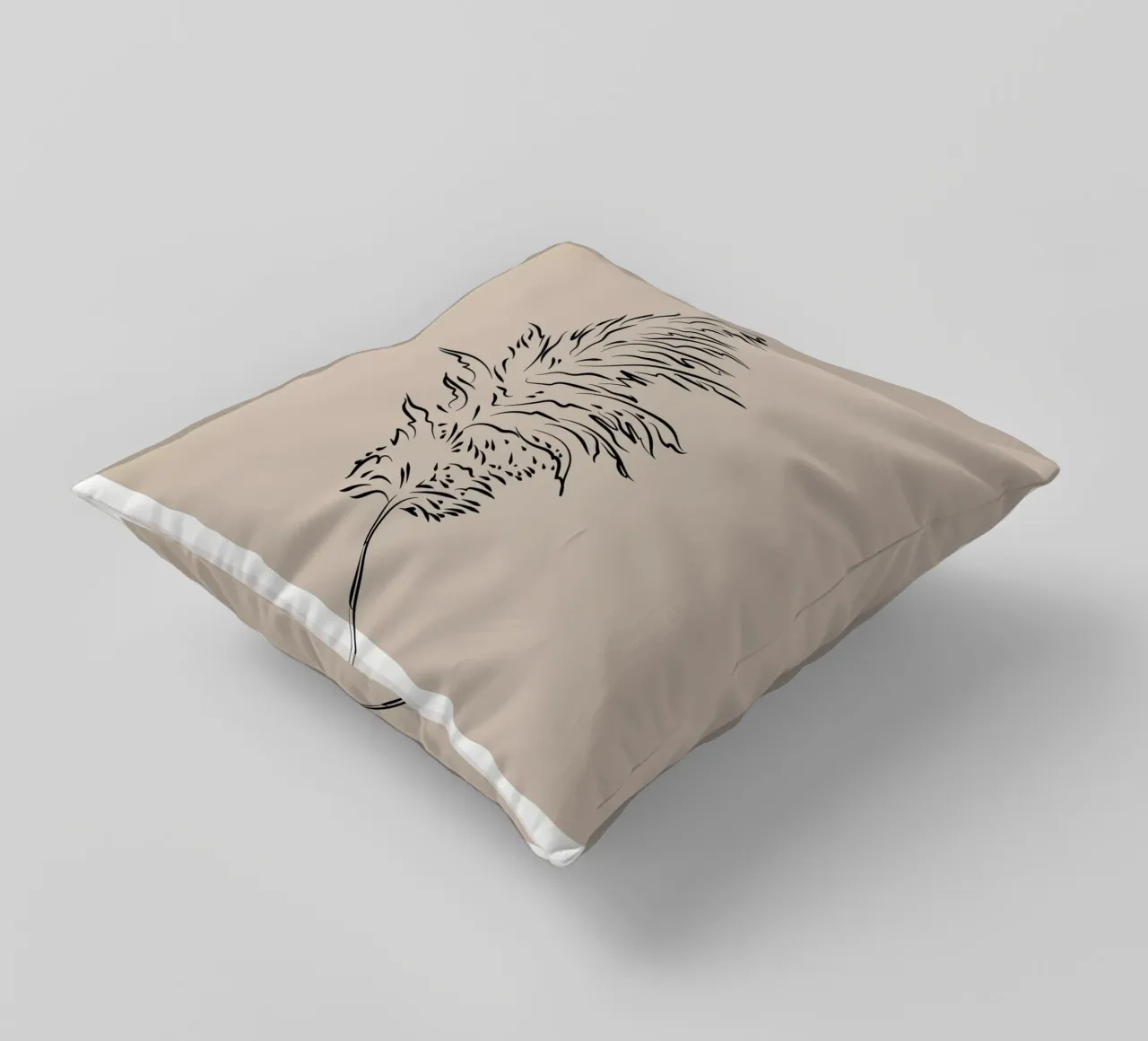 Boho Bohemian 8 Pampas cuscino da Boho Print Collection