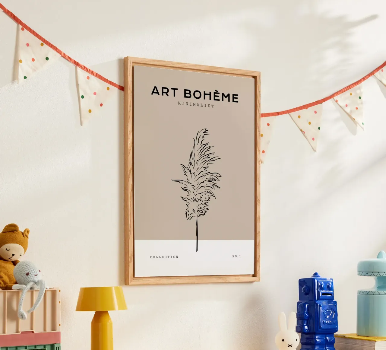 Boho Bohemian 8 Pampas plexiglass da Boho Print Collection