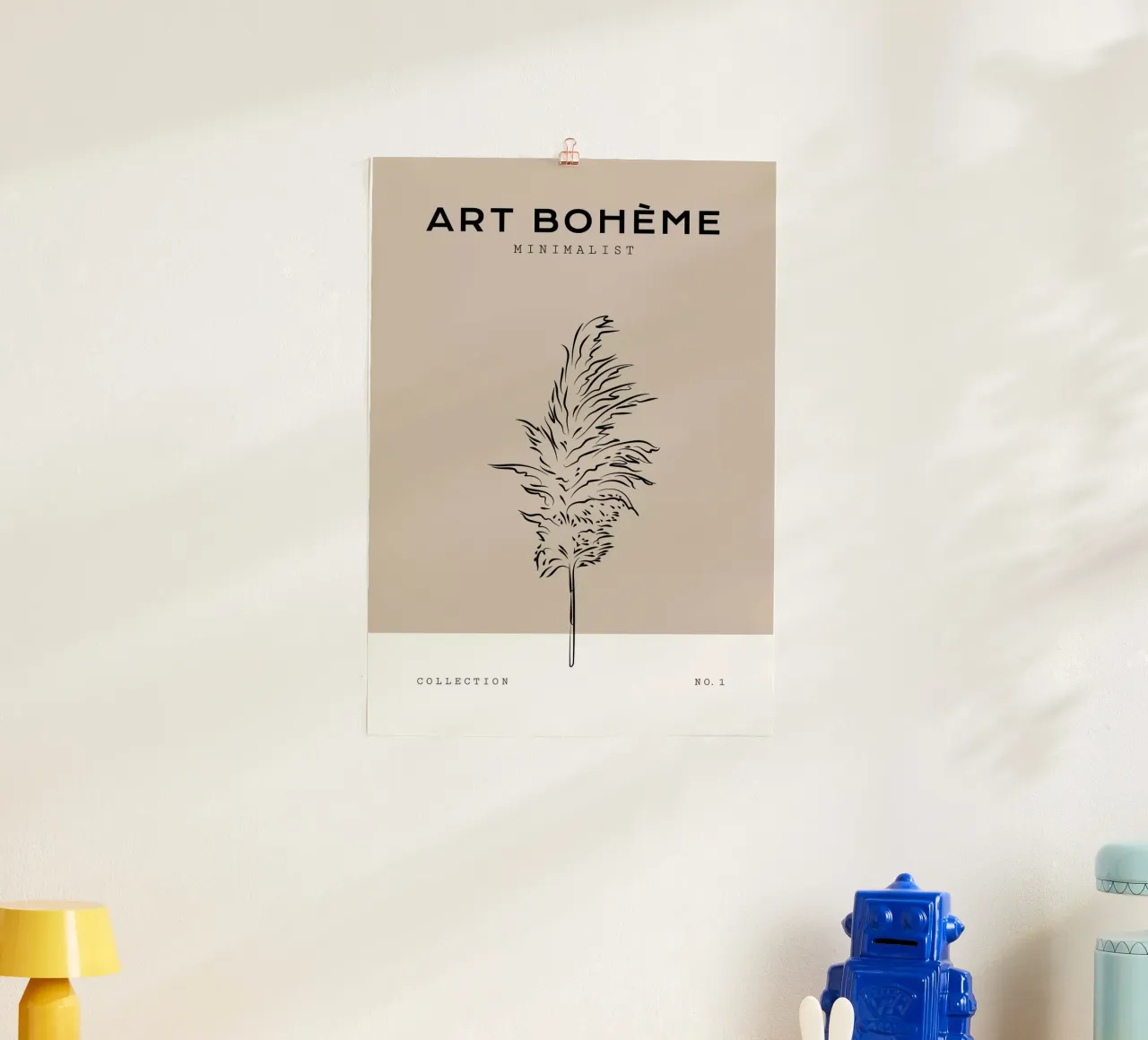 Boho Bohemian 8 Pampas poster de Boho Print Collection