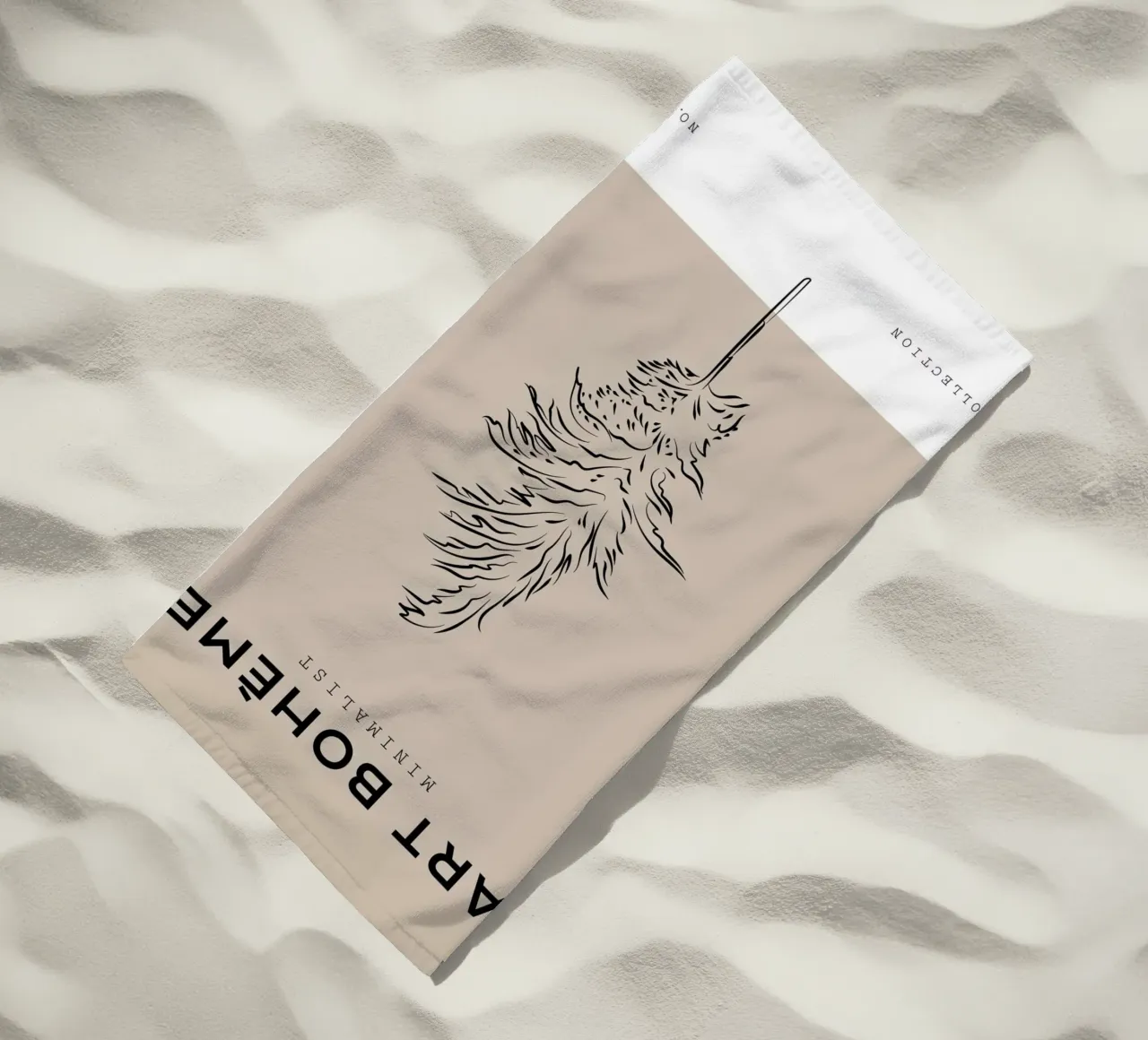 Boho Bohemian 8 Pampas telo mare da Boho Print Collection