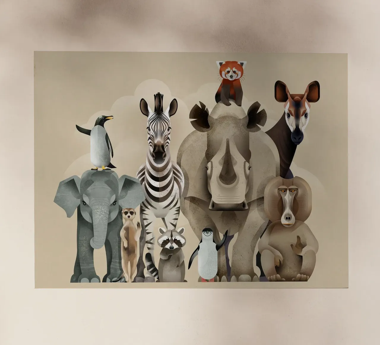 Hello Animals pellicola backlit da David Jackson
