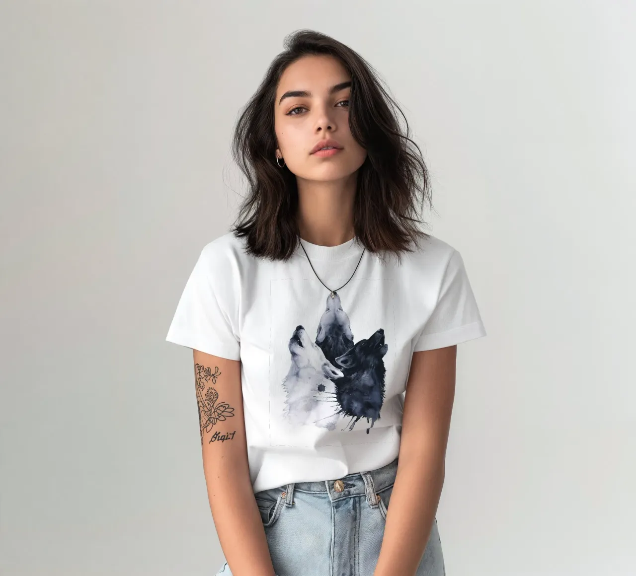 Lupi urlanti t-shirt da David Jackson