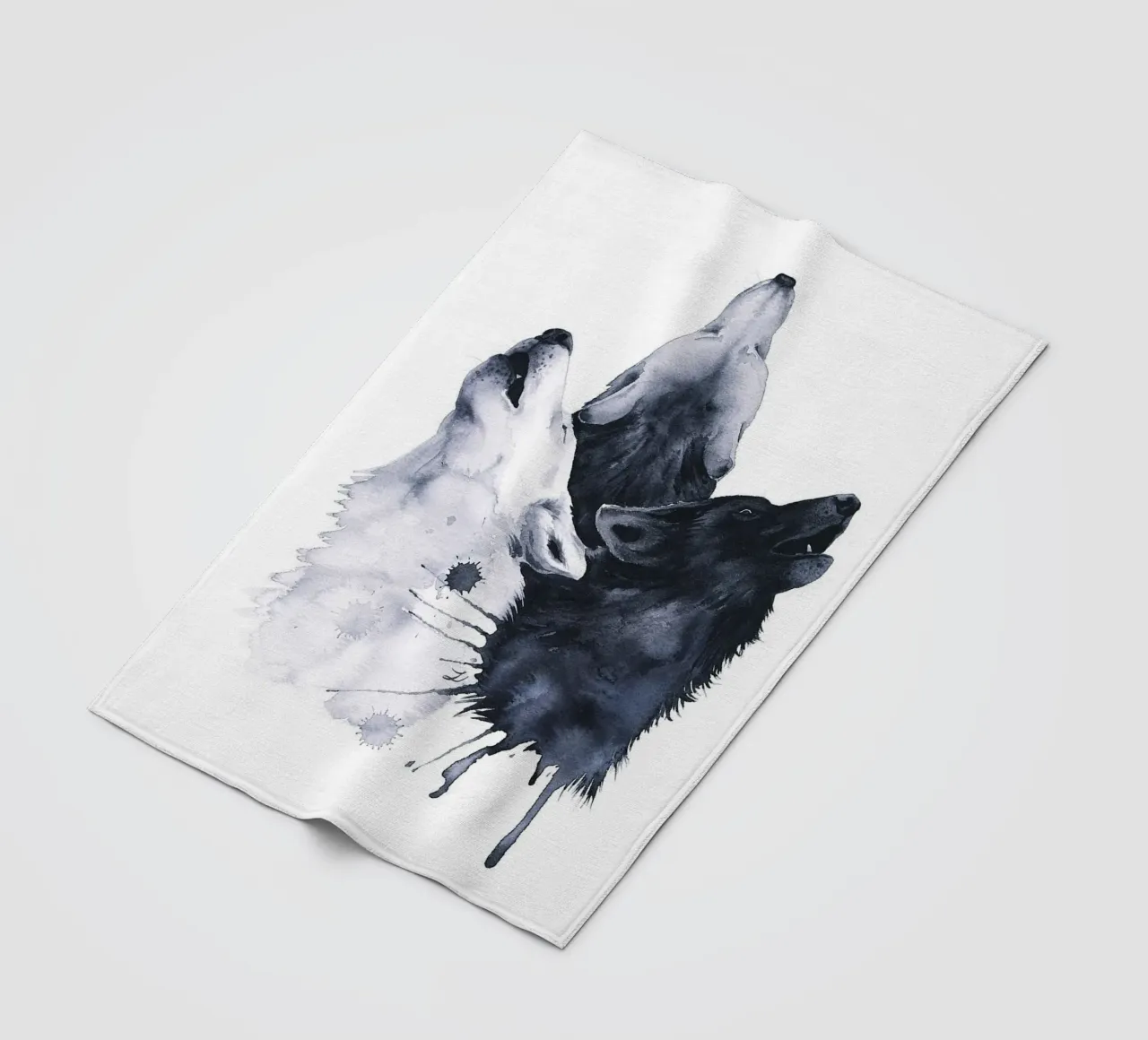 Lupi urlanti coperta in pile da David Jackson