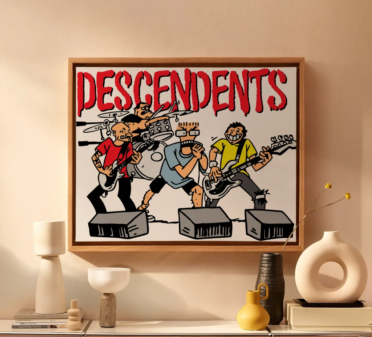 Maglietta essenziale Sing Together - Descendents tela con Cornice a cassetta da skurtow