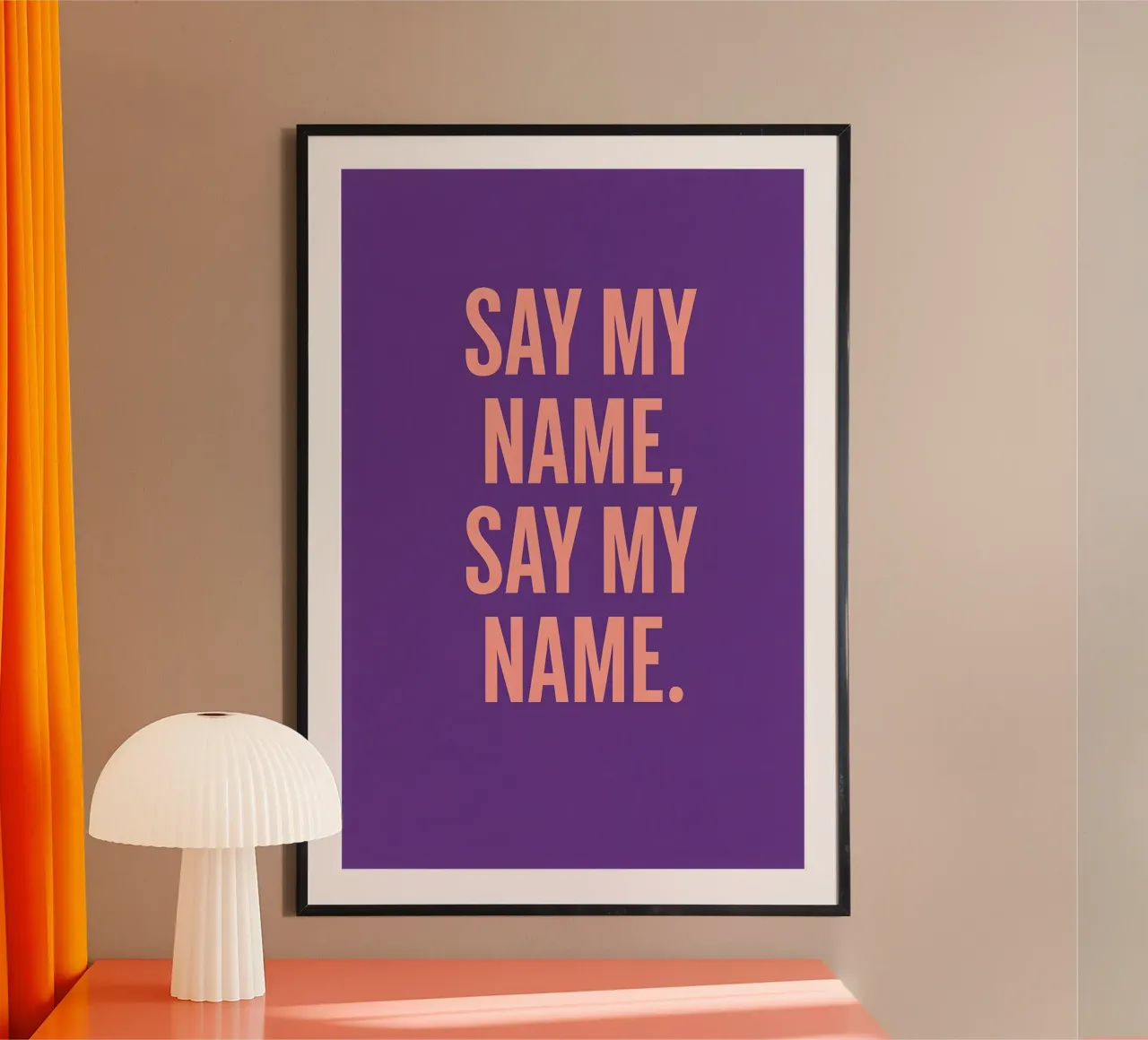 2000er R&B Poster - Girlgroup Citation comme Typo-Print poster avec cadre en aluminium de QuooodZ by MooodzArt