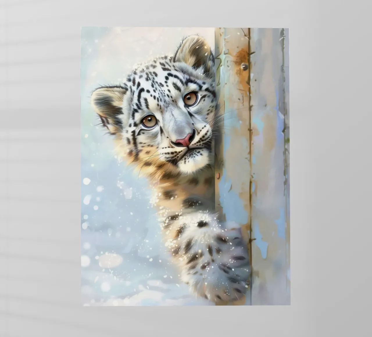 Sono io, Leo il Leopardo delle Nevi! pellicola backlit da David Jackson