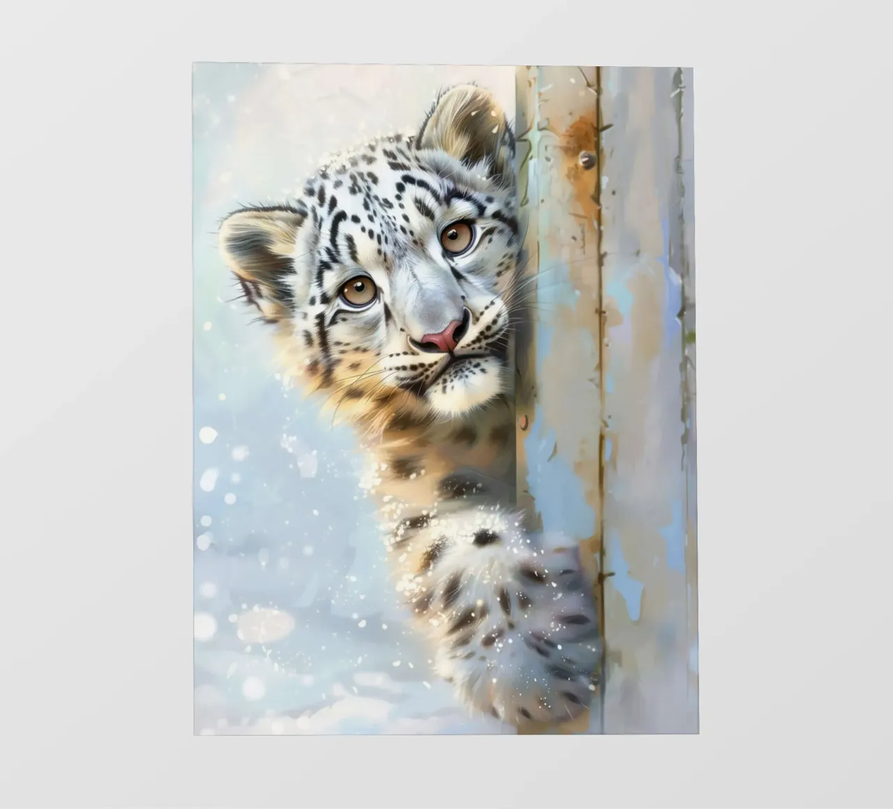 Sono io, Leo il Leopardo delle Nevi! pellicola backlit da David Jackson