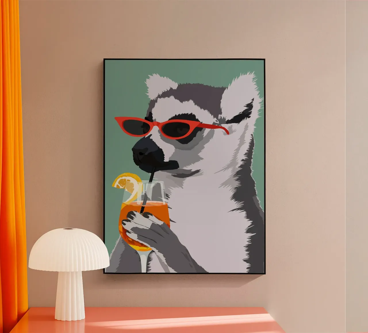 Lemure giudaico con Aperol plexiglass da David Jackson
