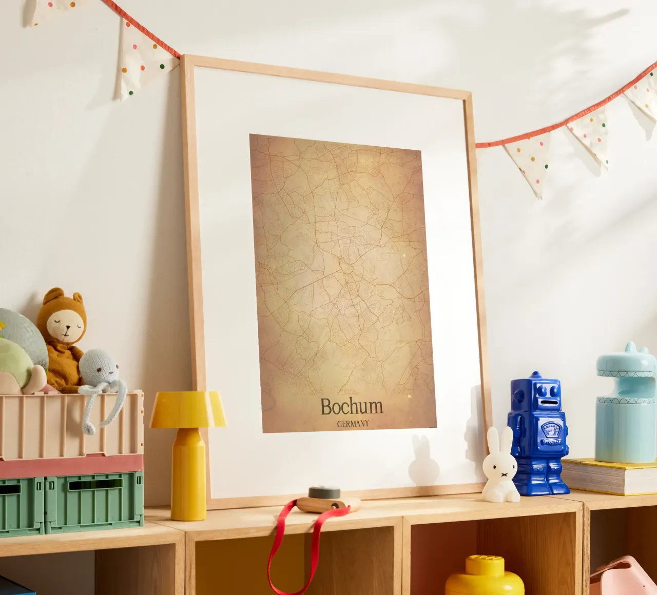 Bochum GERMANY poster con telaio in plastica da WorldPrint