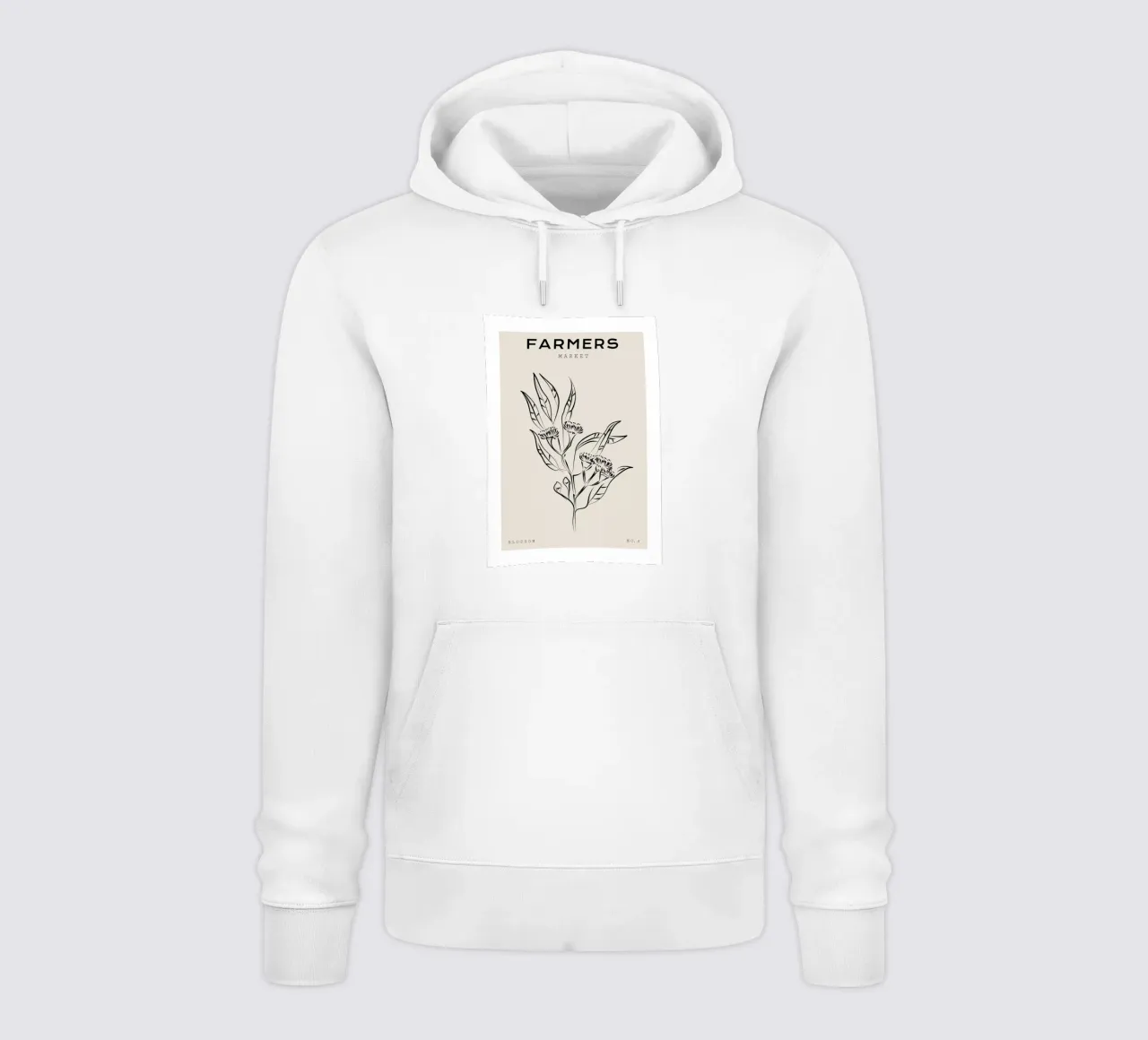 Boho Bohemian 9 Eucalyptus felpa con cappuccio da Boho Print Collection