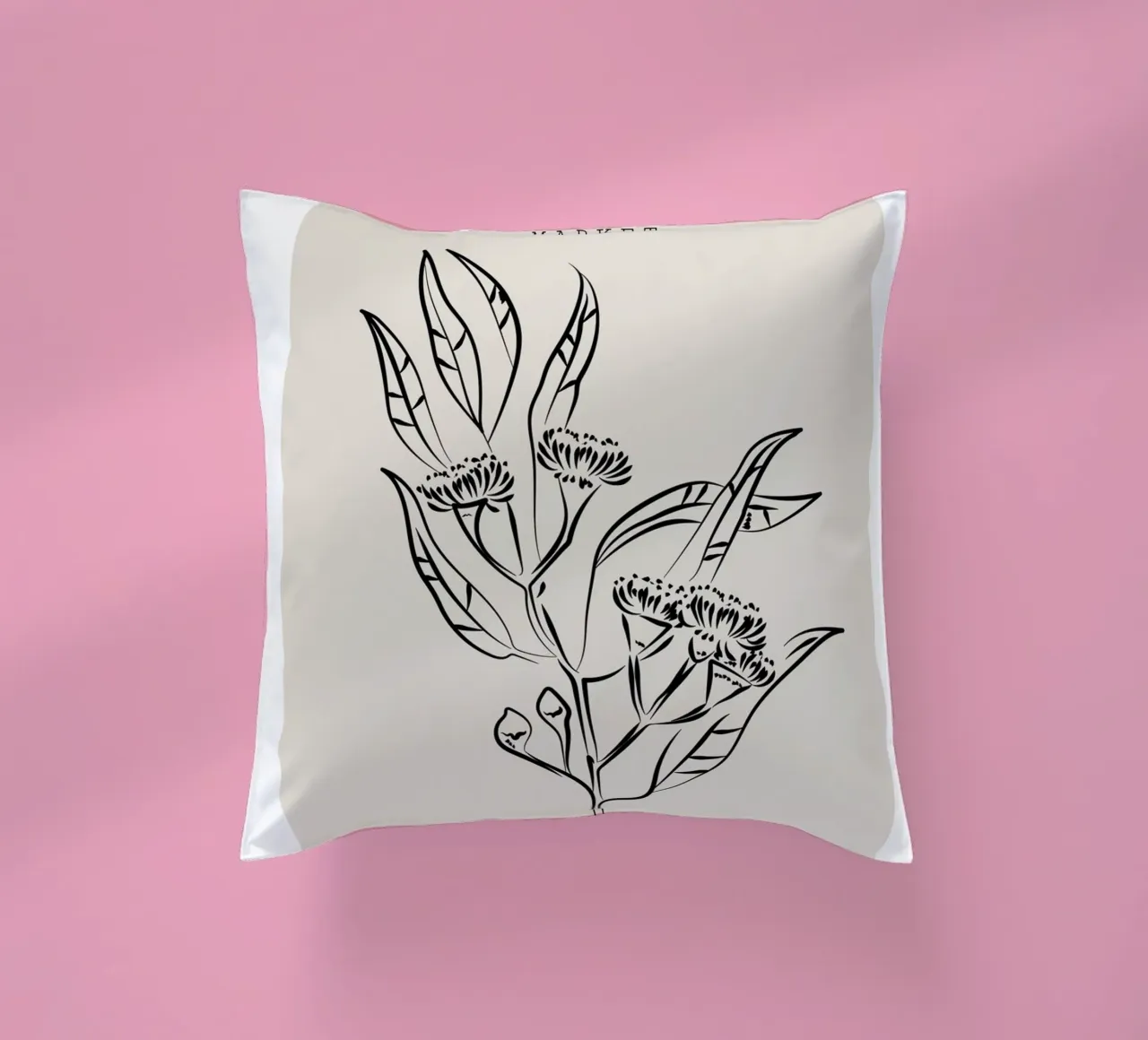 Boho Bohemian 9 Eucalyptus cuscino da Boho Print Collection