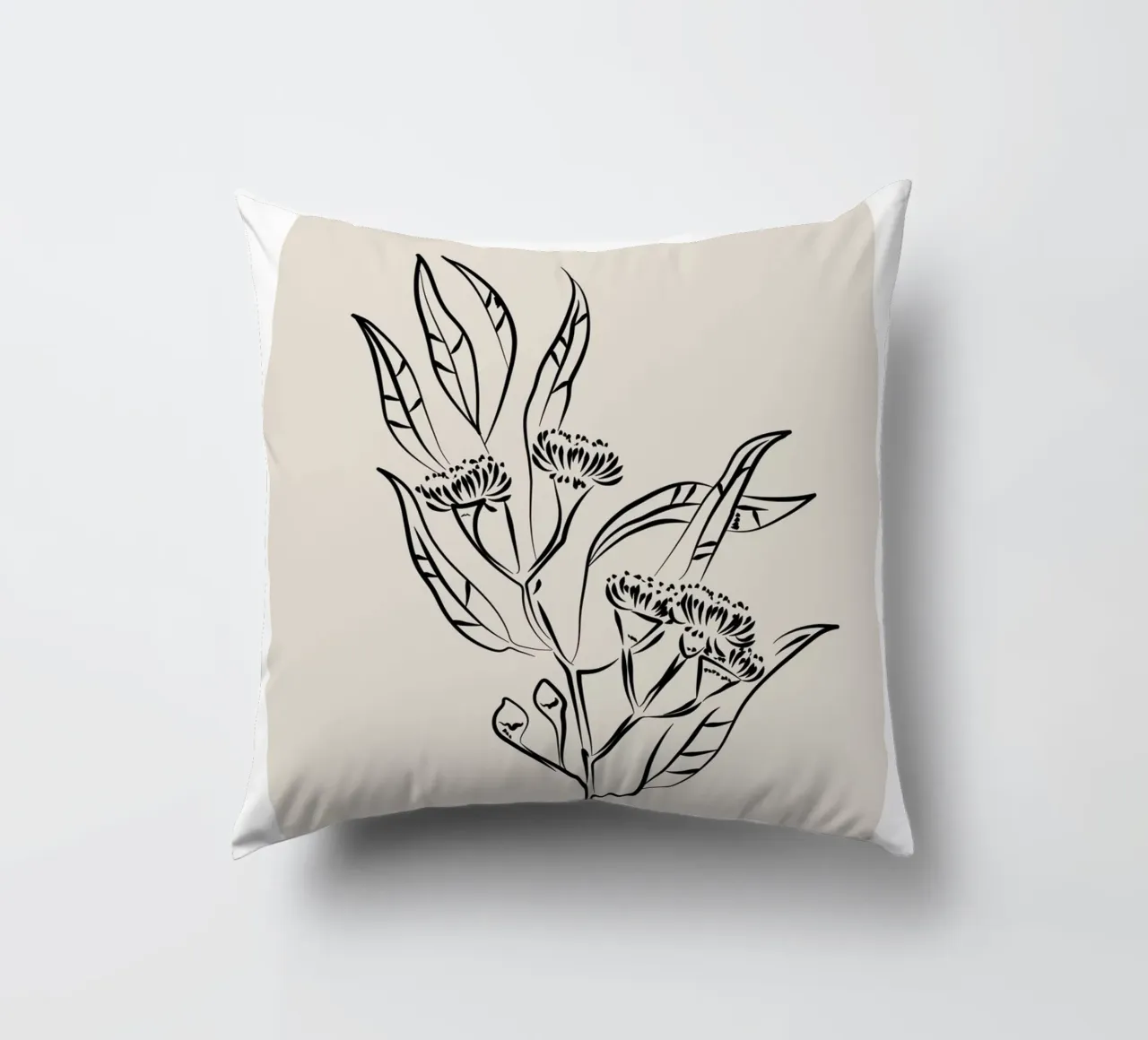 Boho Bohemian 9 Eucalyptus cuscino da Boho Print Collection