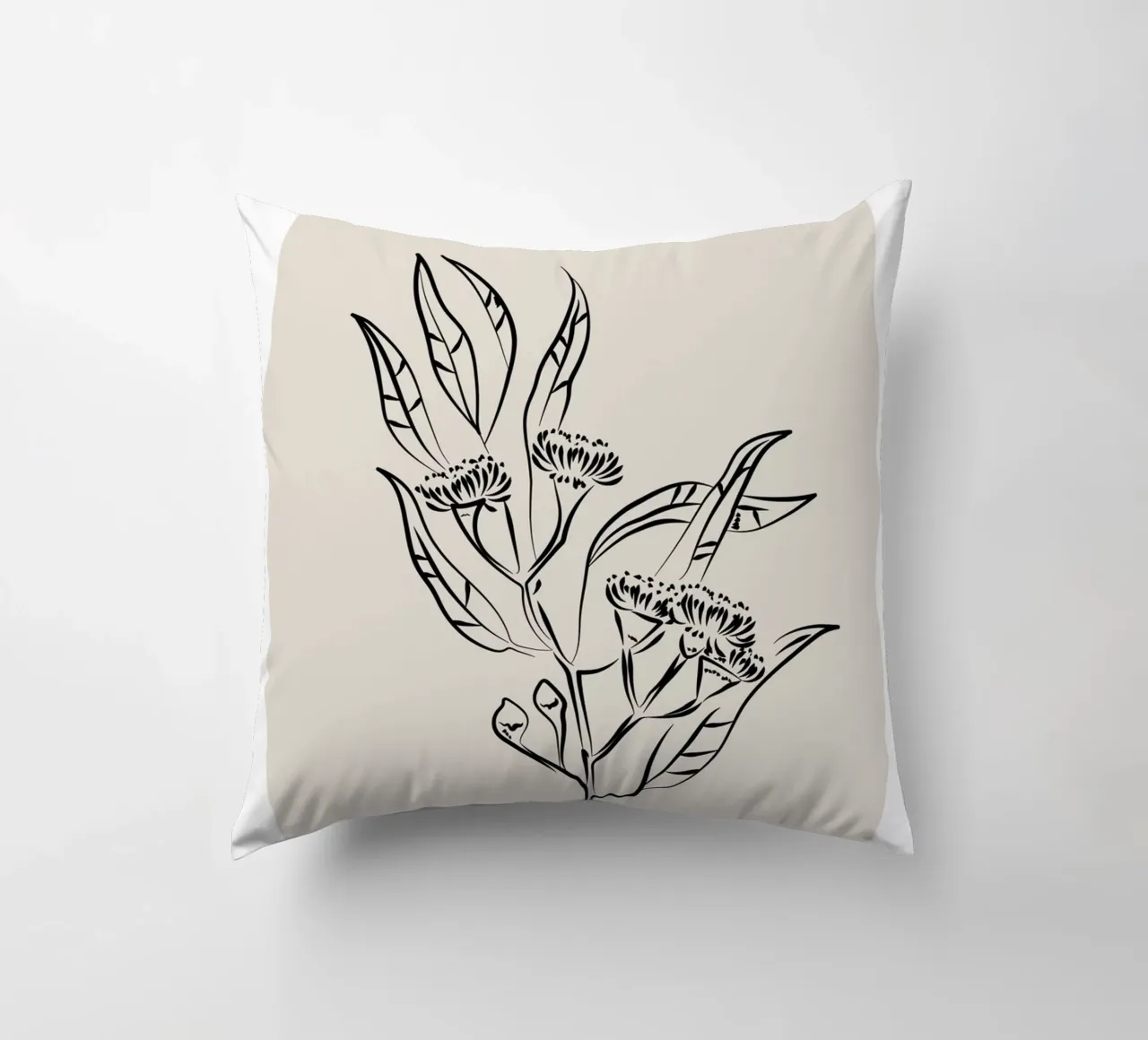 Boho Bohemian 9 Eucalyptus cuscino da Boho Print Collection