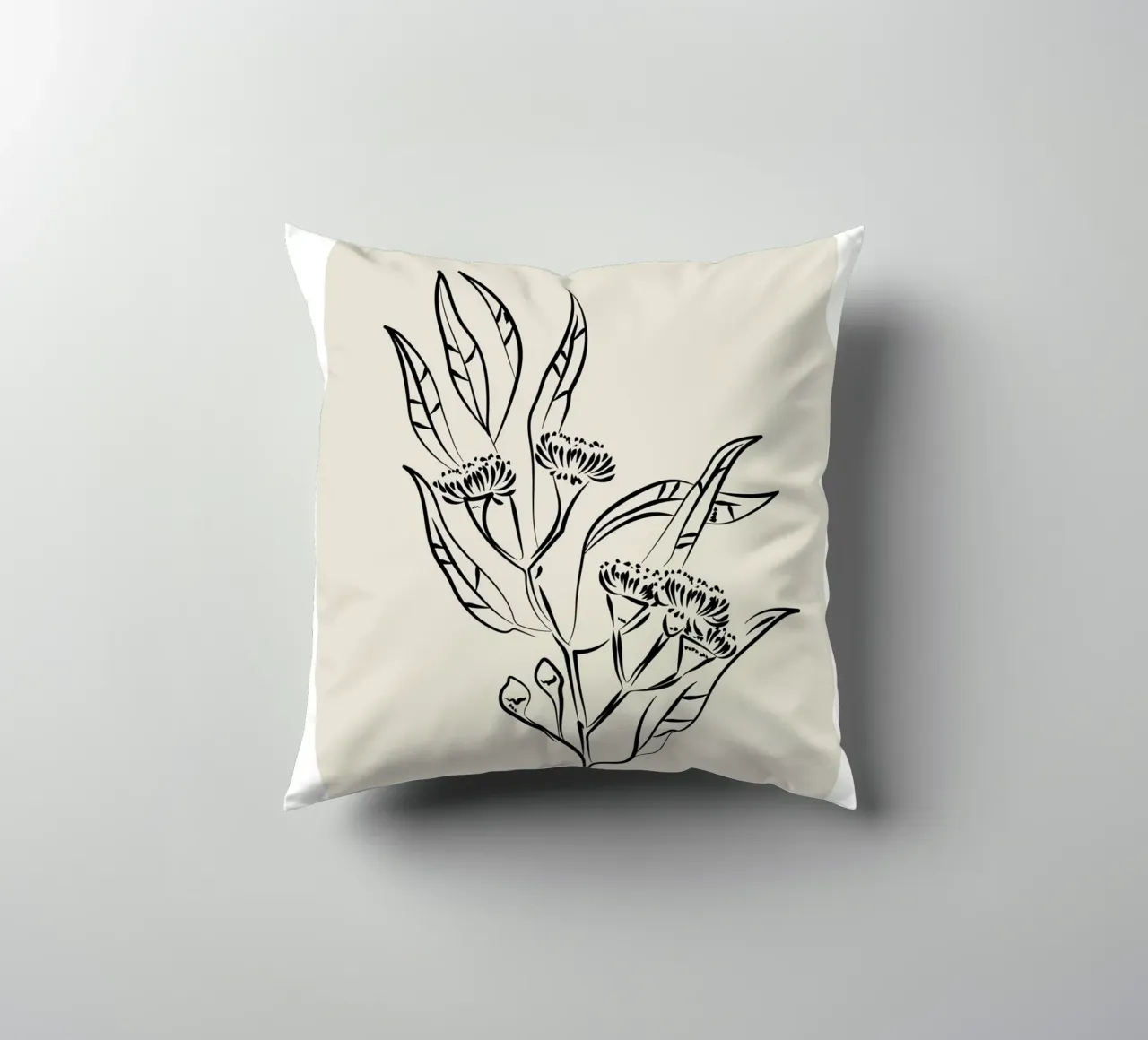 Boho Bohemian 9 Eucalyptus cuscino da Boho Print Collection