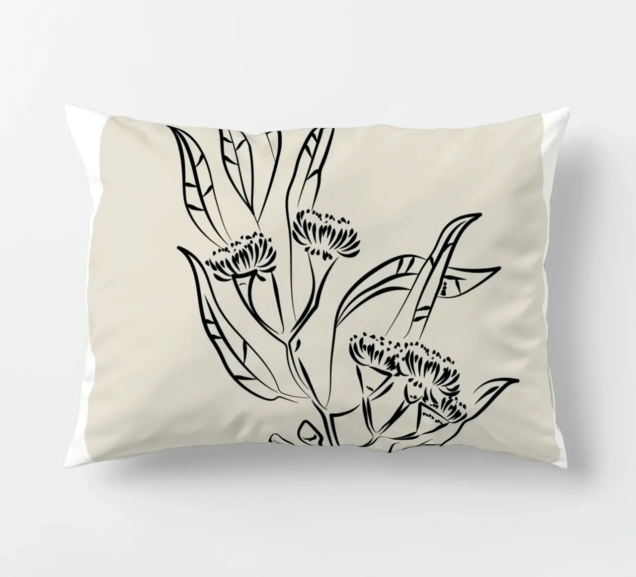 Boho Bohemian 9 Eucalyptus cuscino da Boho Print Collection