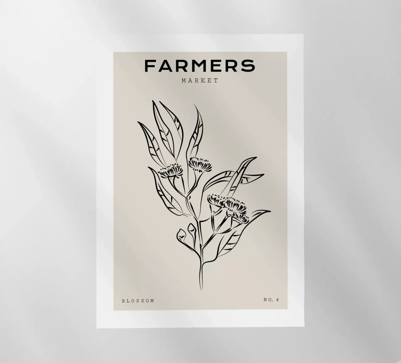 Boho Bohemian 9 Eucalyptus pellicola backlit da Boho Print Collection