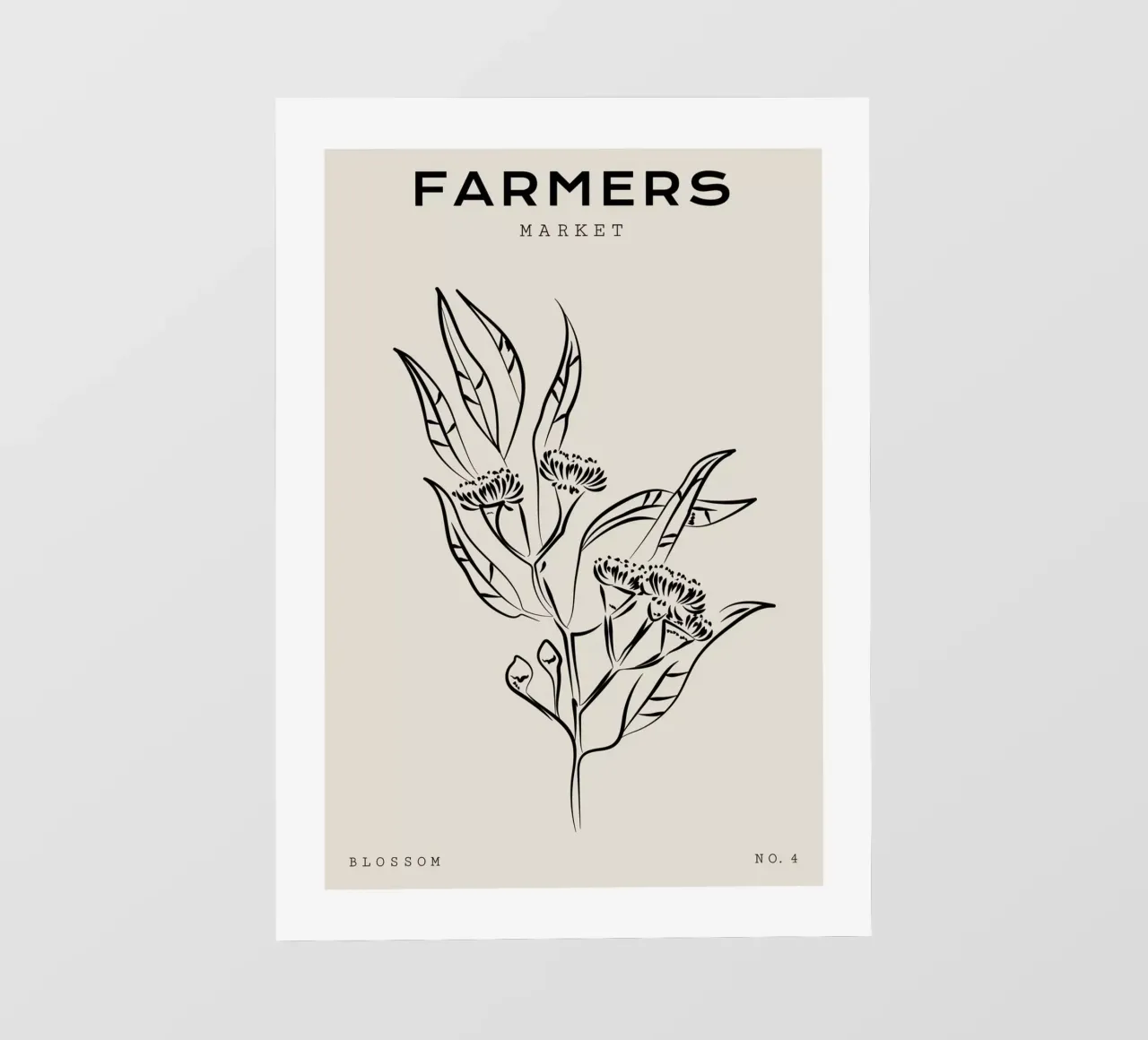 Boho Bohemian 9 Eucalyptus pellicola backlit da Boho Print Collection