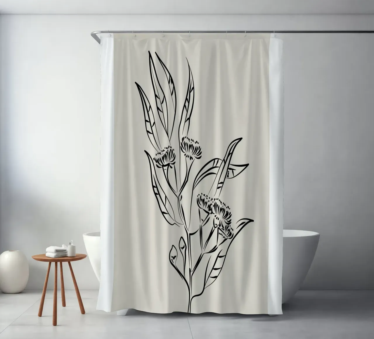 Boho Bohemian 9 Eucalyptus tenda da doccia da Boho Print Collection