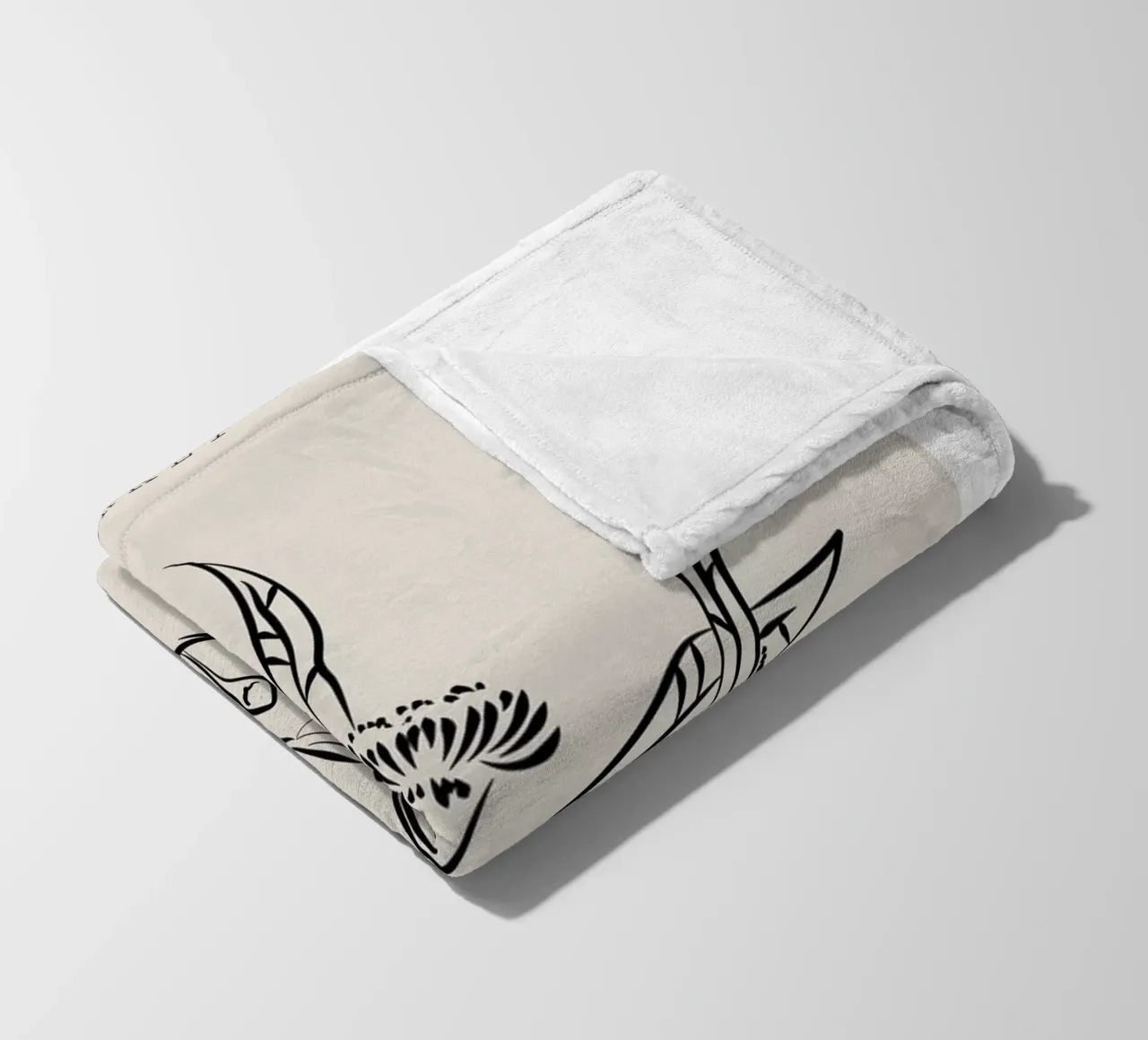 Boho Bohemian 9 Eucalyptus coperta in pile da Boho Print Collection