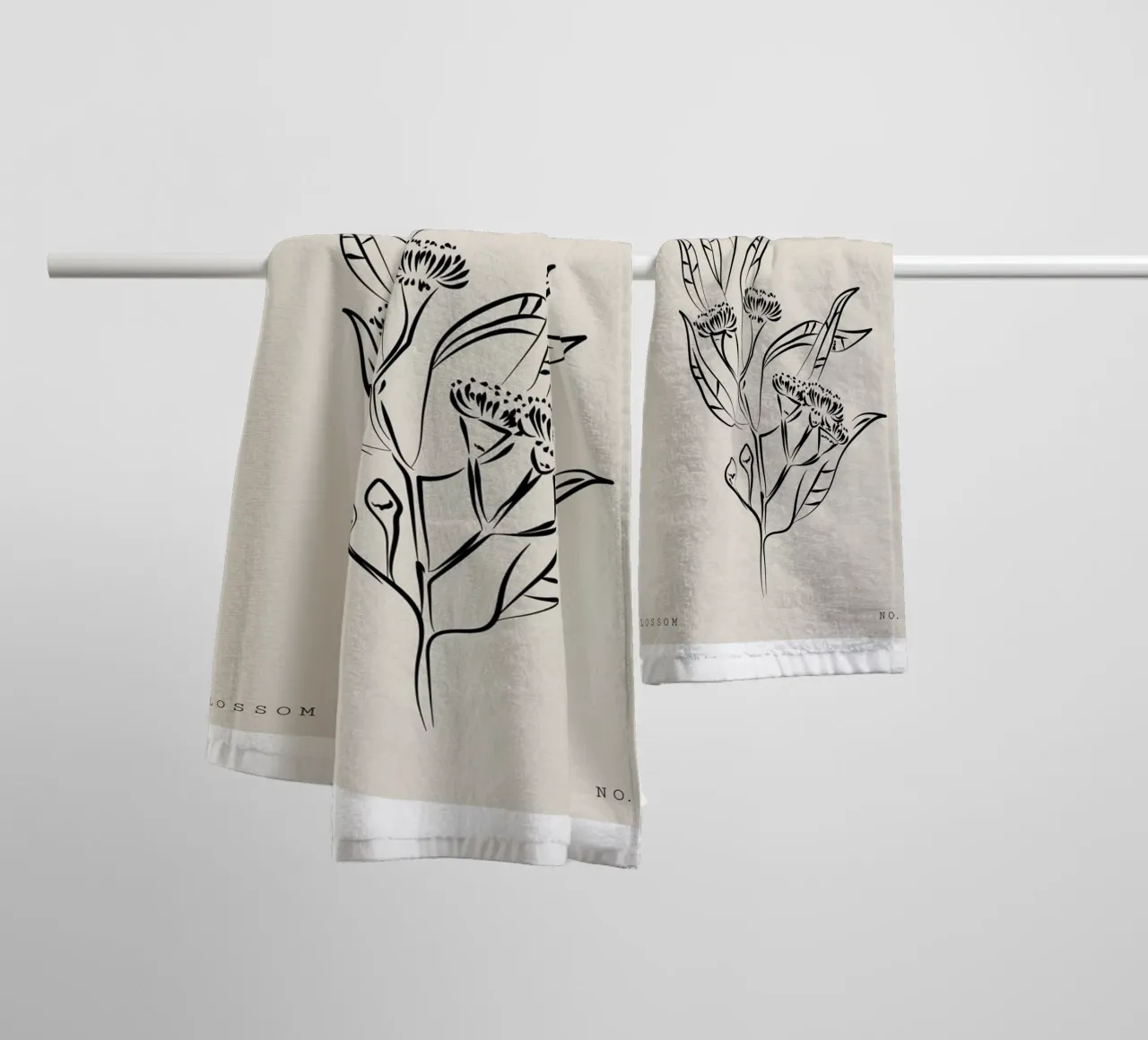 Boho Bohemian 9 Eucalyptus asciugamano da bagno da Boho Print Collection