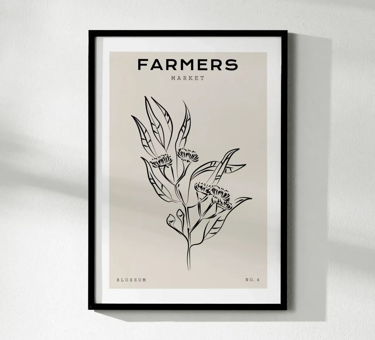 Boho Bohemian 9 Eucalyptus poster con telaio in alluminio da Boho Print Collection