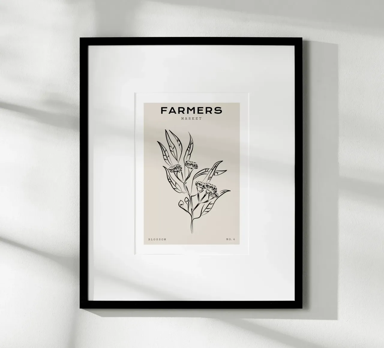 Boho Bohemian 9 Eucalyptus poster con telaio in alluminio da Boho Print Collection