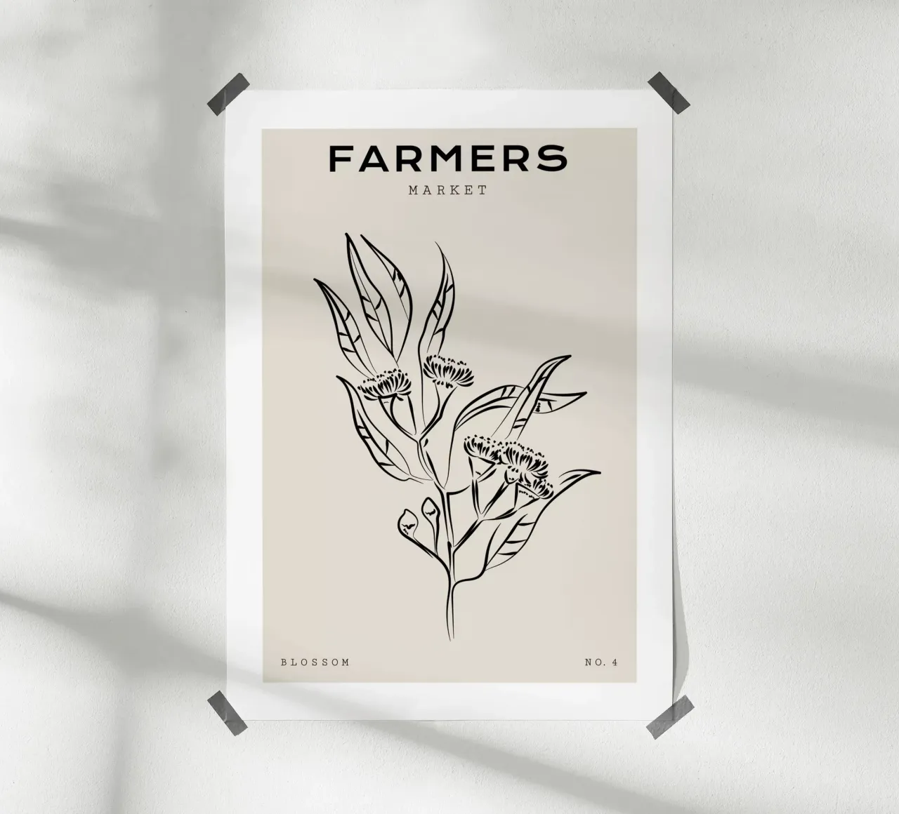 Boho Bohemian 9 Eucalyptus poster con telaio in alluminio da Boho Print Collection