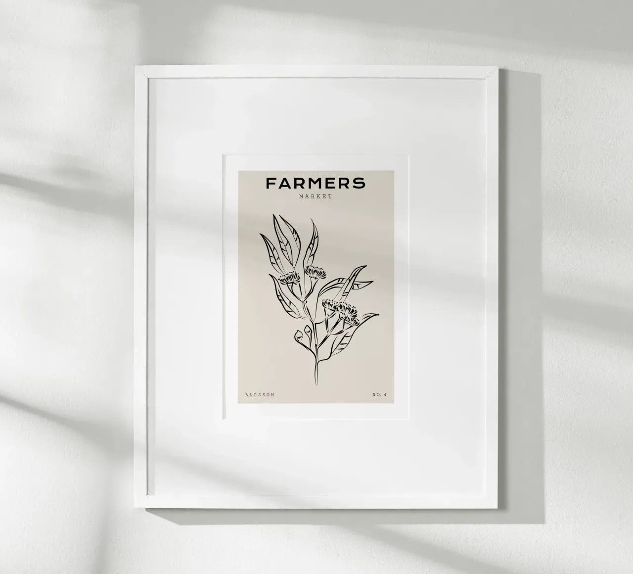 Boho Bohemian 9 Eucalyptus poster con telaio in alluminio da Boho Print Collection